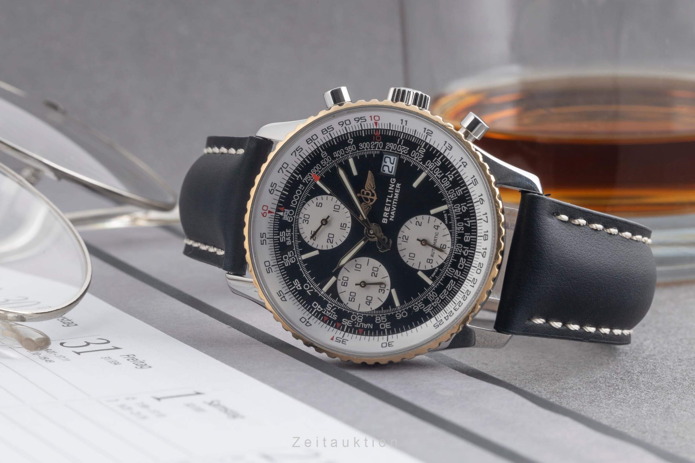 Breitling Navitimer cronografo acciaio / oro automatismo orologio da uomo D13022  [2501897]