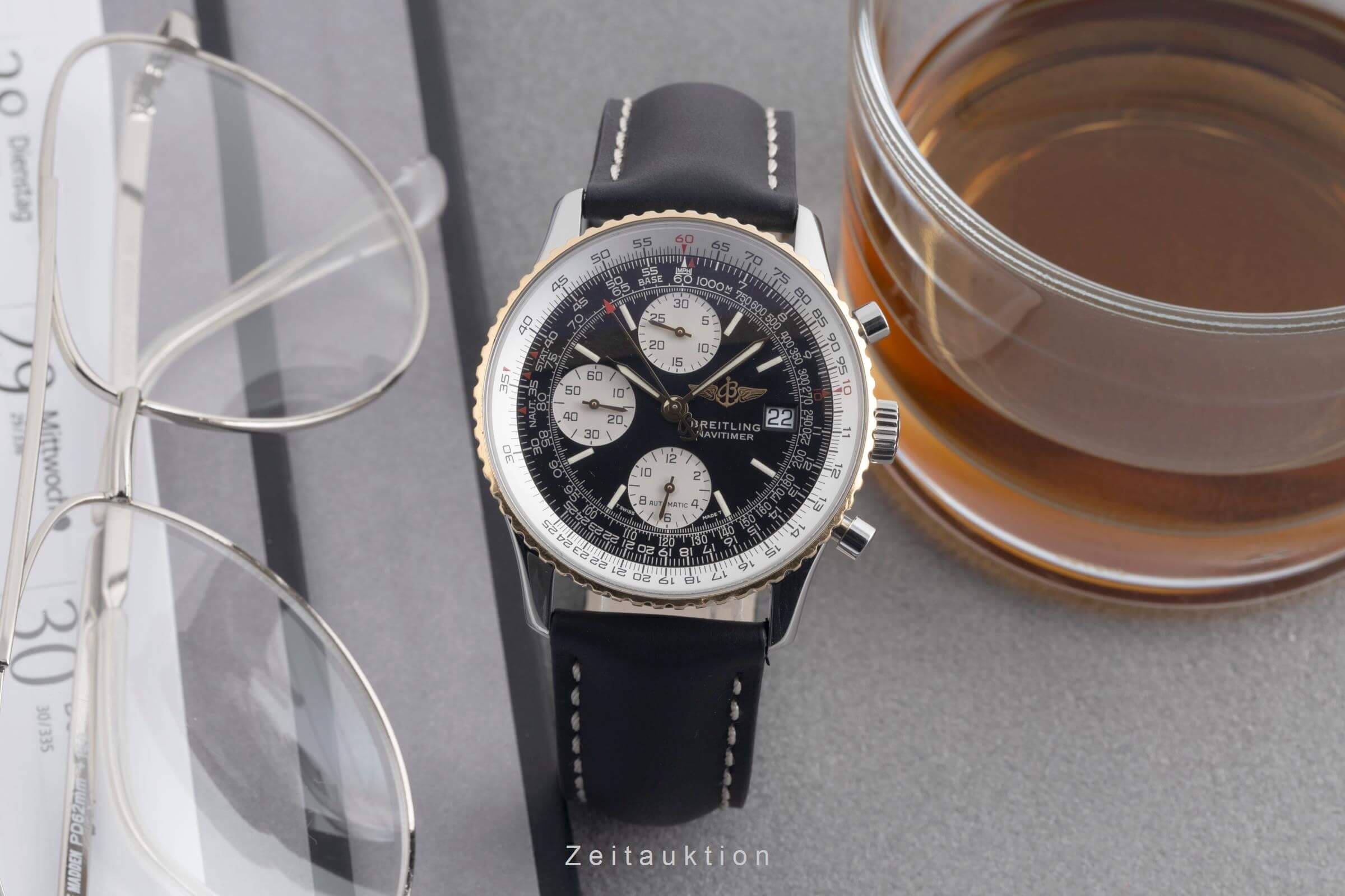 Breitling Navitimer cronografo acciaio / oro automatismo orologio da uomo D13022  [2501897]