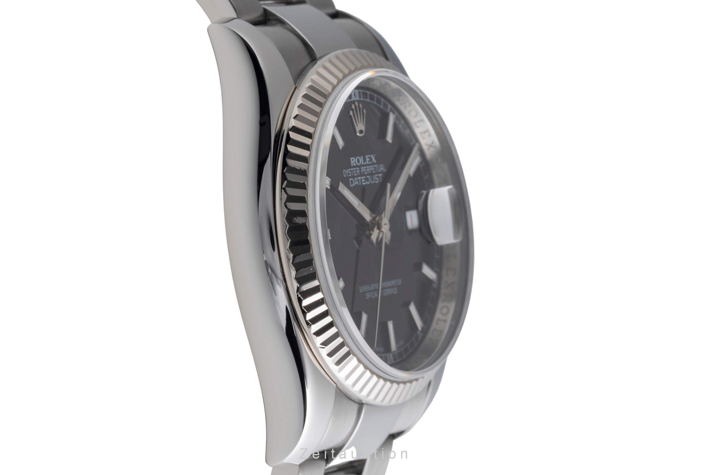 Rolex Datejust 36 Roulette Date Black Dial Stahl / Weissgold Oyster Ref. 116234 [2501900]