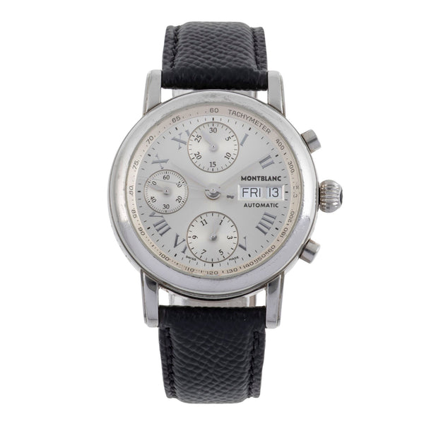 Montblanc Meisterstück chronograph steel automatic men's watch 7016  [2501901]