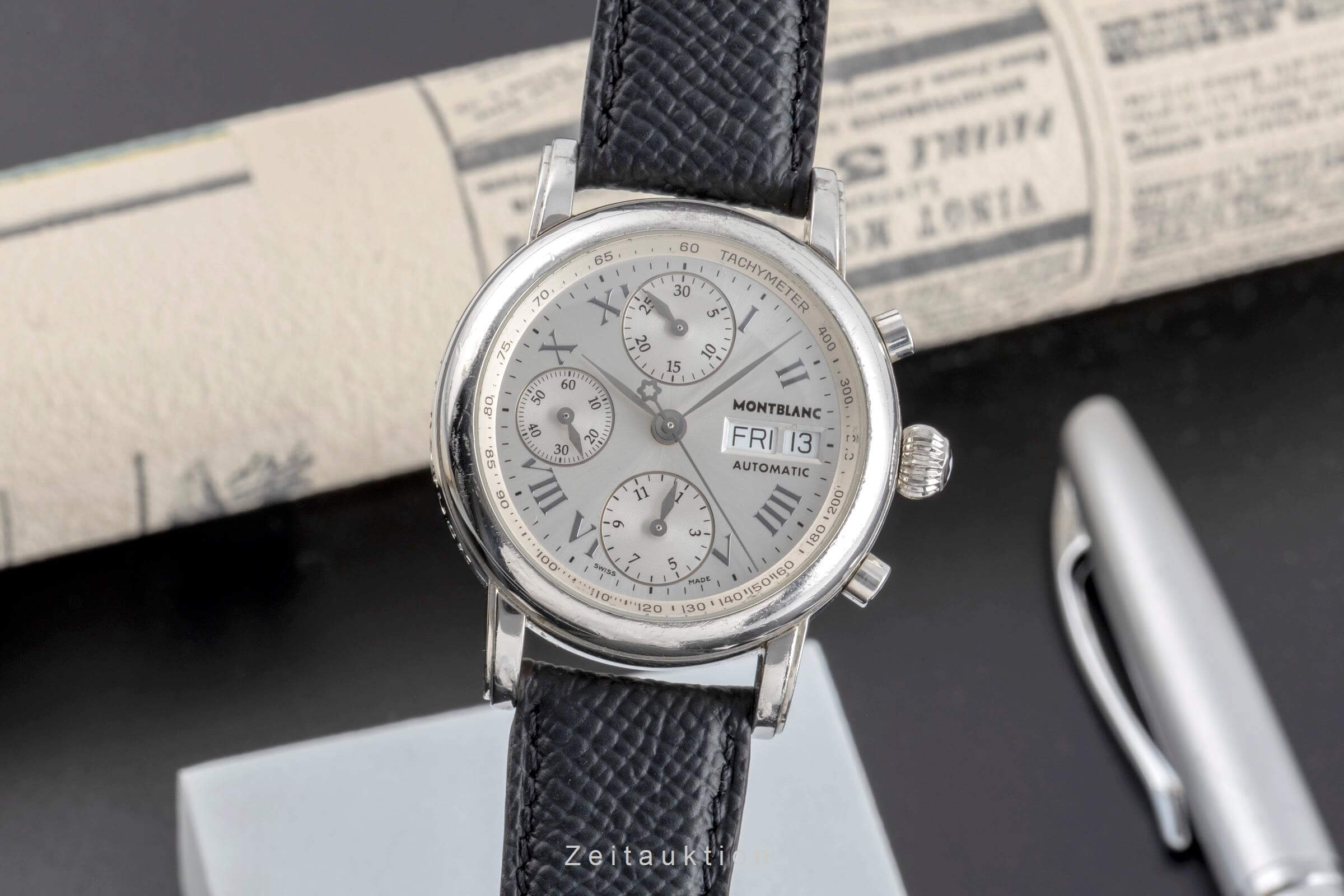 Montblanc Meisterstück chronograph steel automatic men's watch 7016  [2501901]