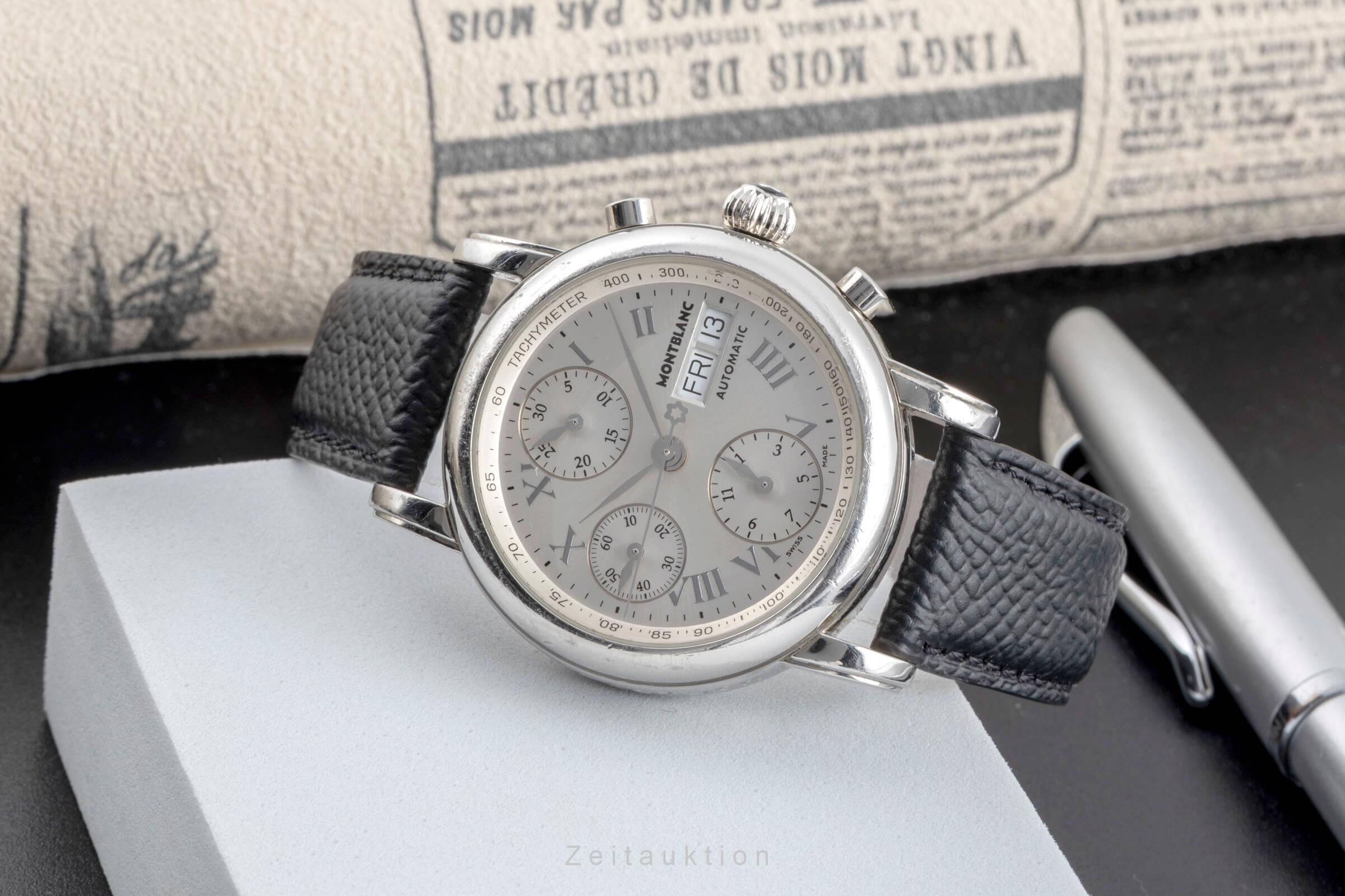 Montblanc Meisterstück chronograph steel automatic men's watch 7016  [2501901]