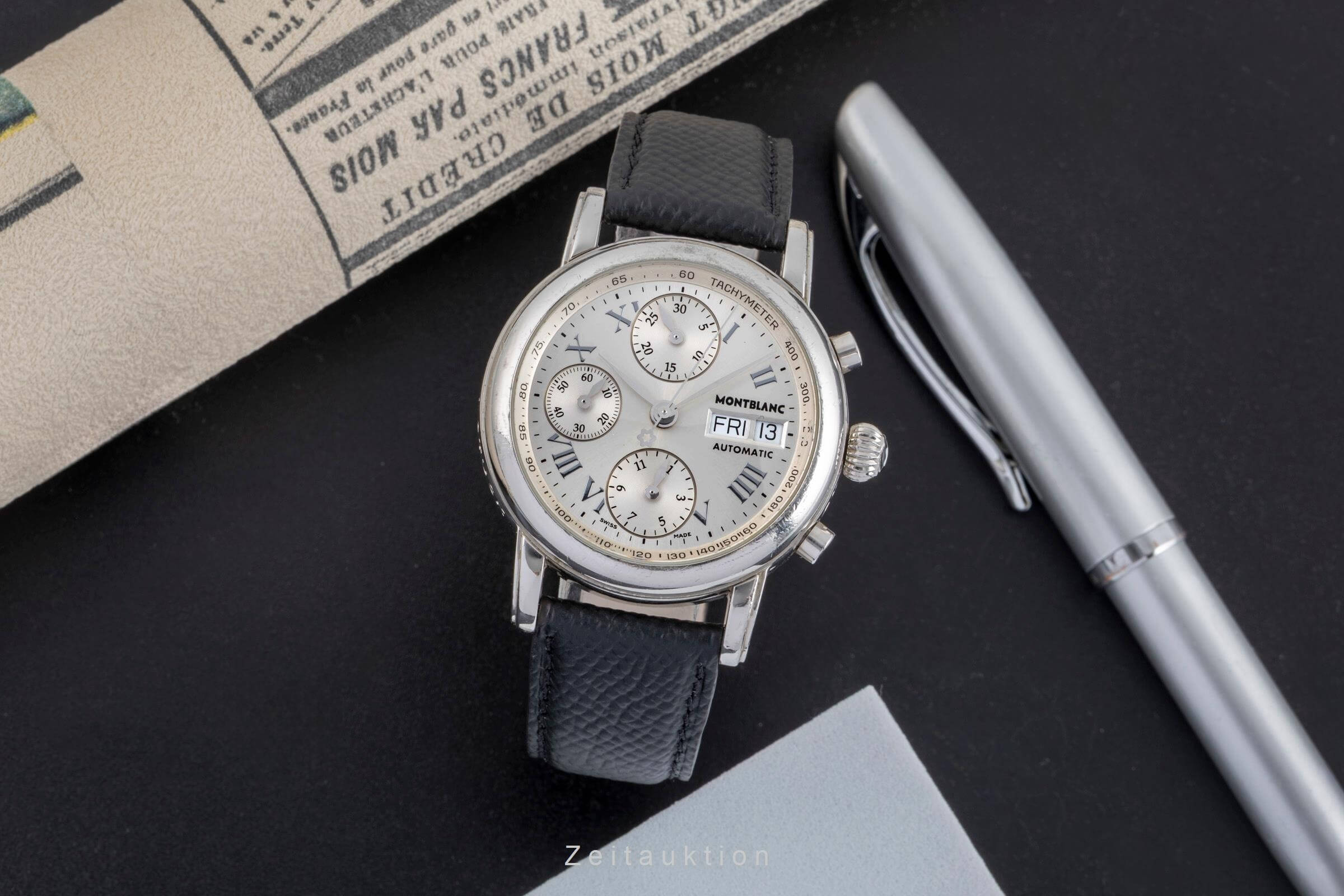 Montblanc Meisterstück chronograph steel automatic men's watch 7016  [2501901]