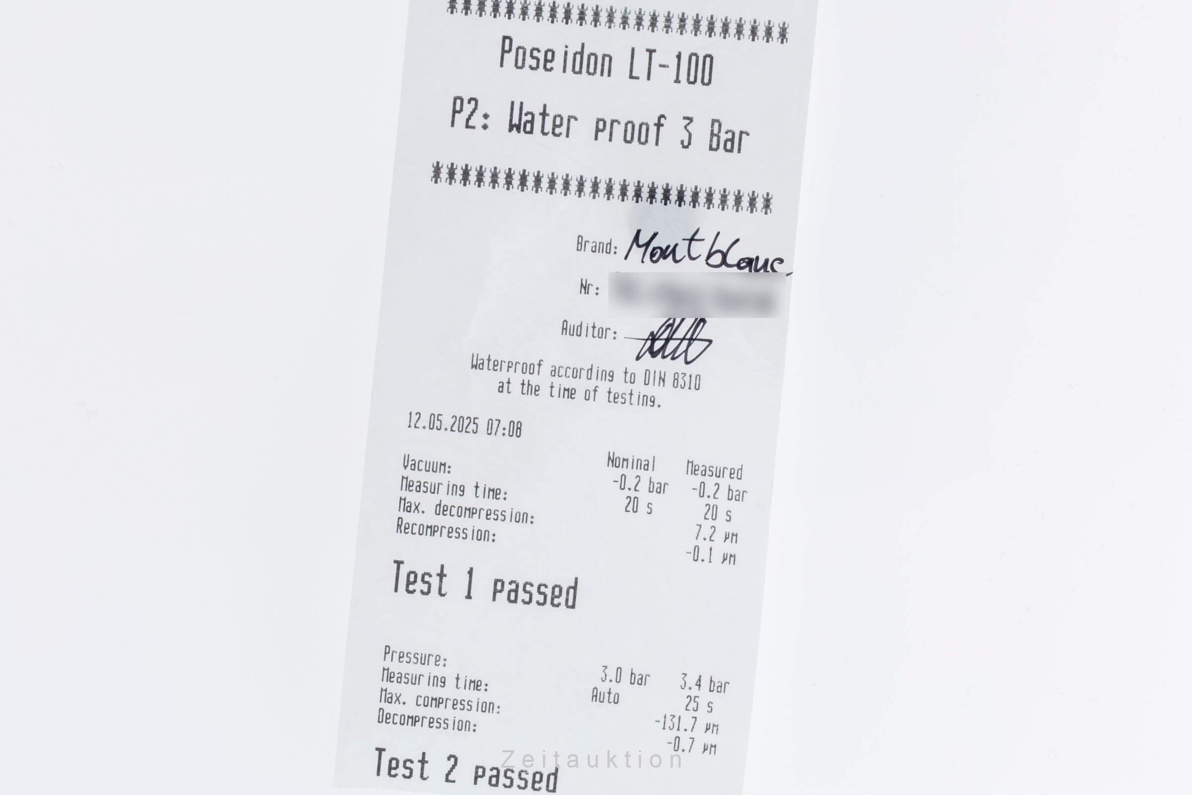 Montblanc Meisterstück chronograph steel automatic men's watch 7016  [2501901]