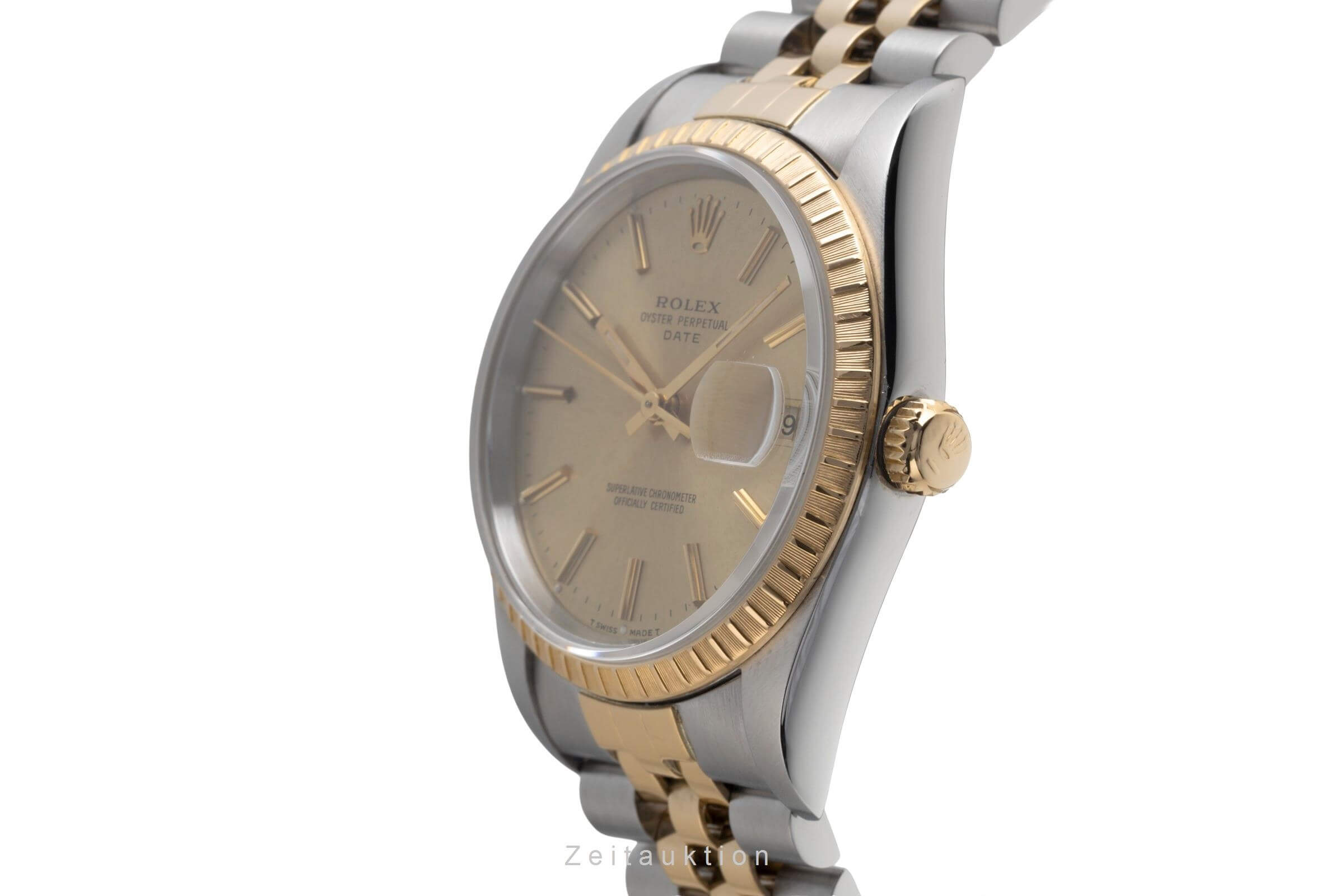 Rolex Date acciaio / oro automatismo orologio da uomo 15223  [2501907]