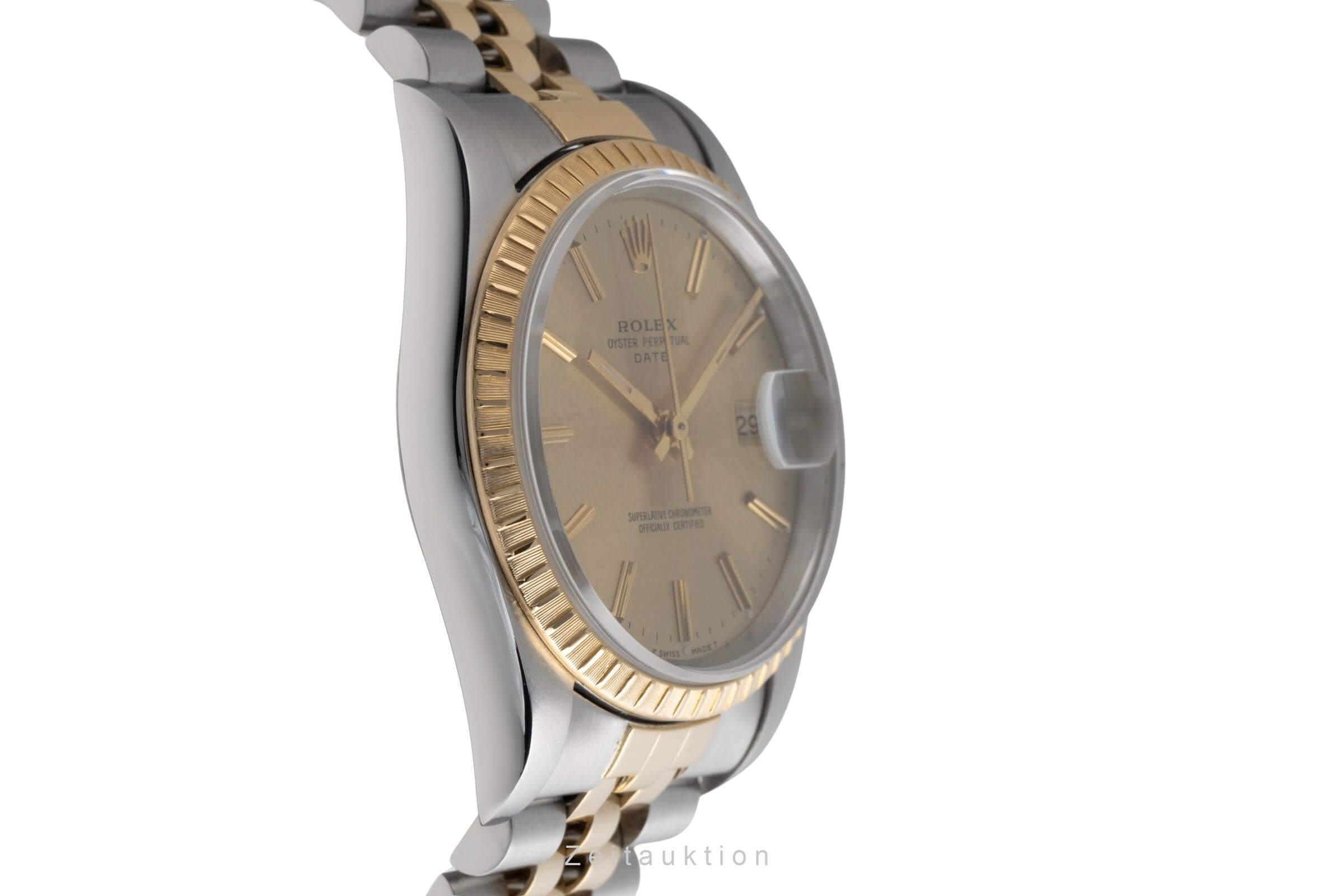 Rolex Date acciaio / oro automatismo orologio da uomo 15223  [2501907]