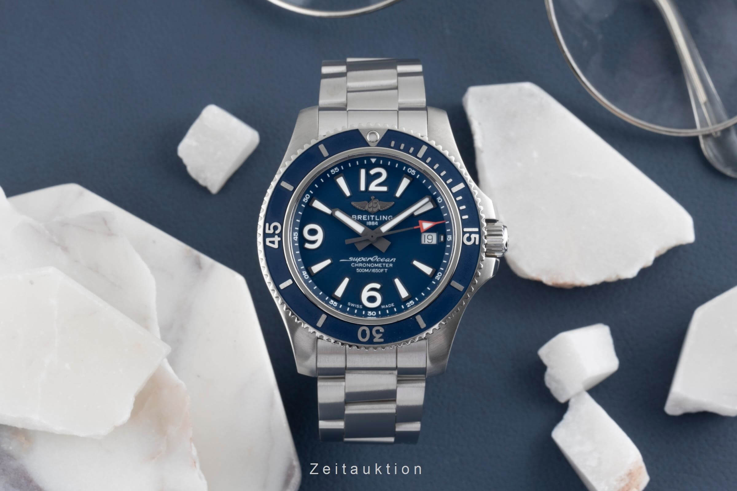 Breitling Superocean Stahl Automatik Herrenuhr Ref. A17366D81C1A1 B&P 2022 [2501918]