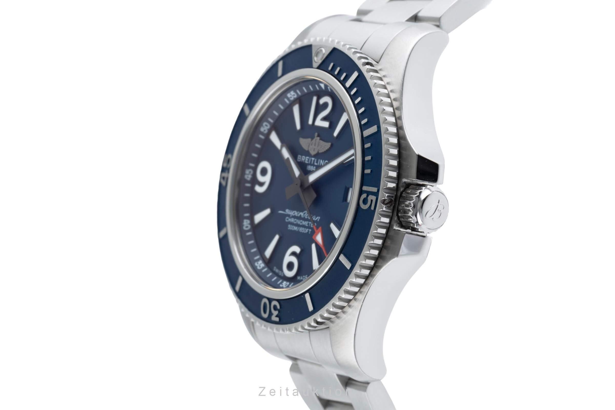 Breitling Superocean Stahl Automatik Herrenuhr Ref. A17366D81C1A1 B&P 2022 [2501918]