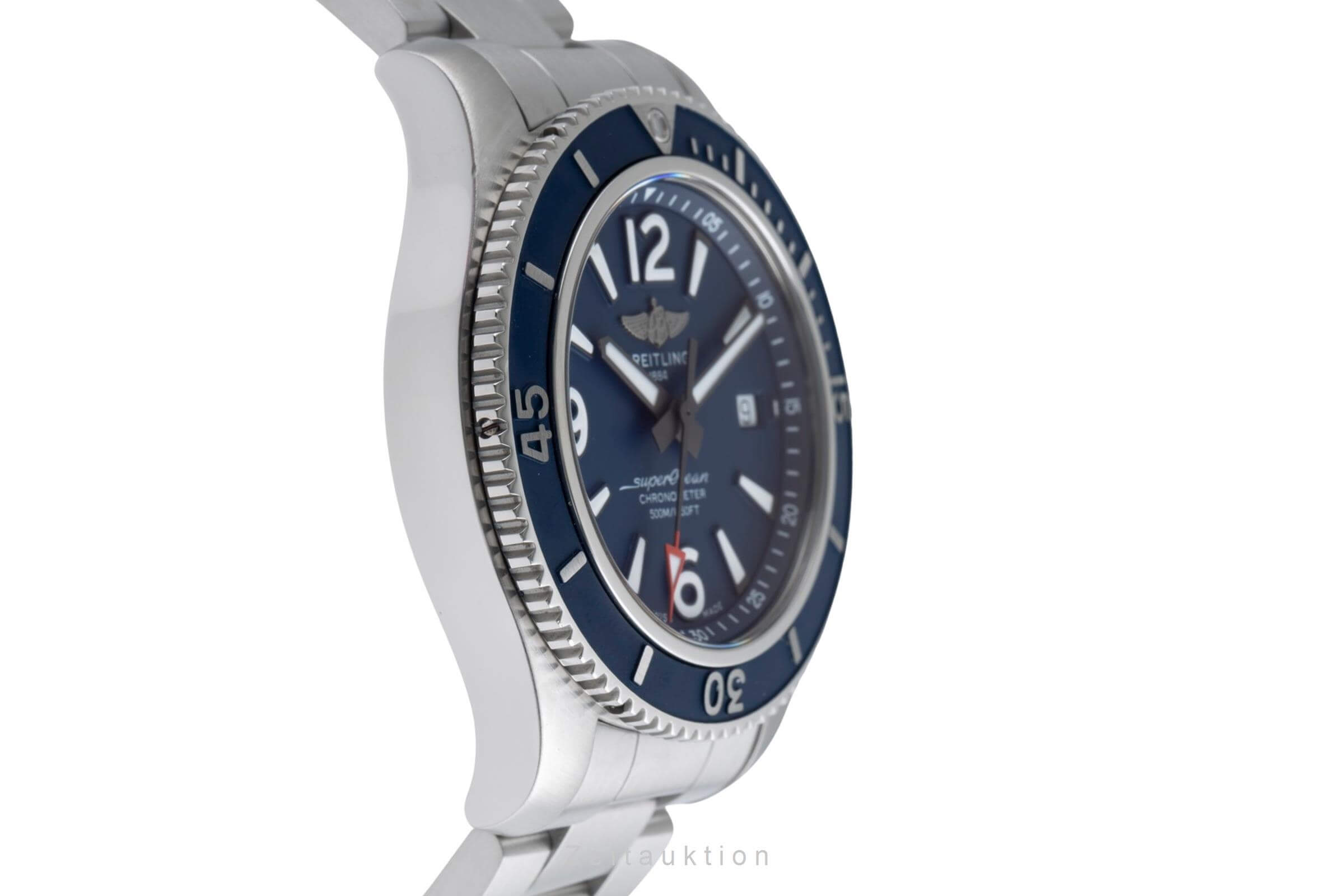 Breitling Superocean Stahl Automatik Herrenuhr Ref. A17366D81C1A1 B&P 2022 [2501918]