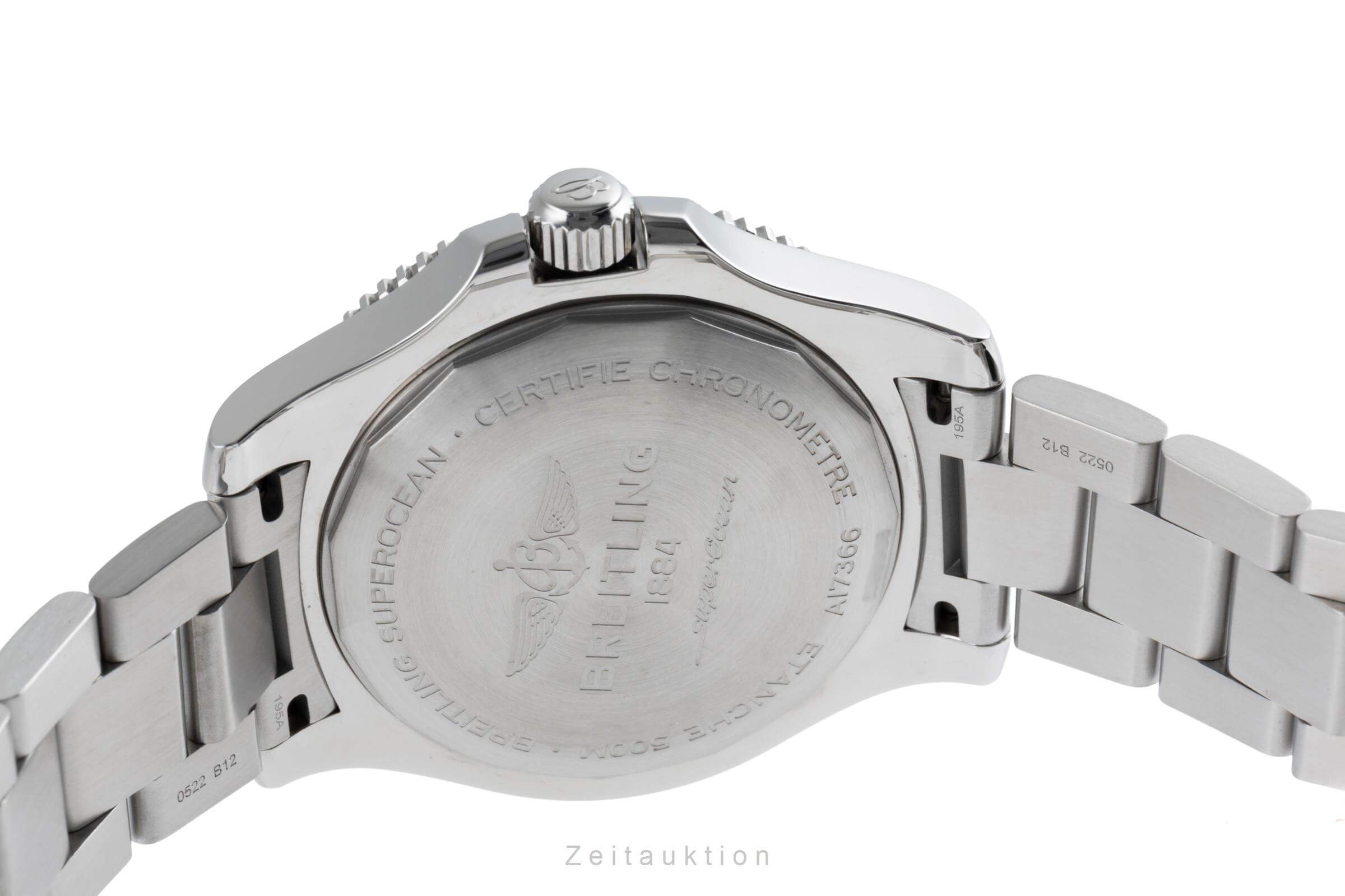 Breitling Superocean Stahl Automatik Herrenuhr Ref. A17366D81C1A1 B&P 2022 [2501918]