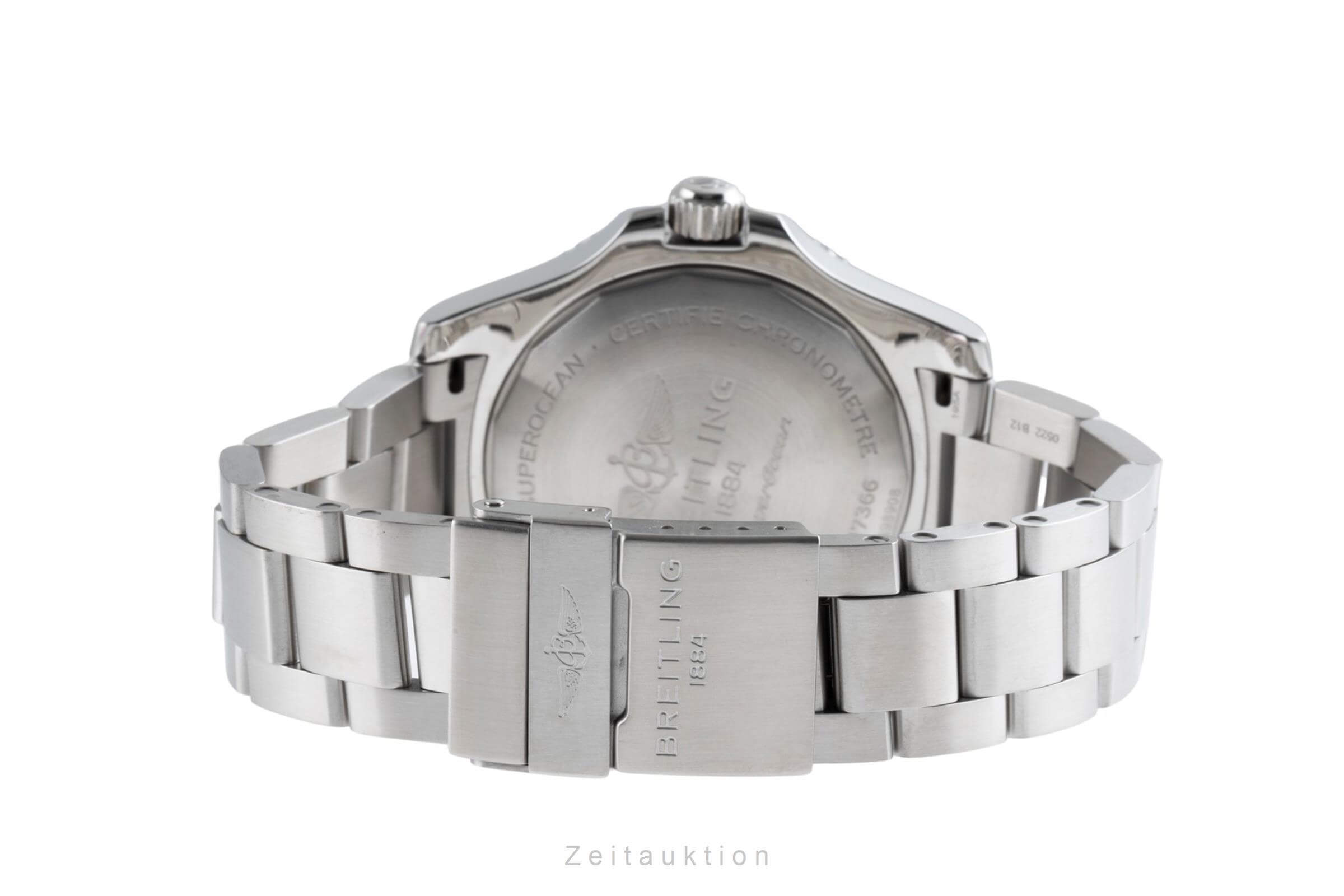Breitling Superocean Stahl Automatik Herrenuhr Ref. A17366D81C1A1 B&P 2022 [2501918]