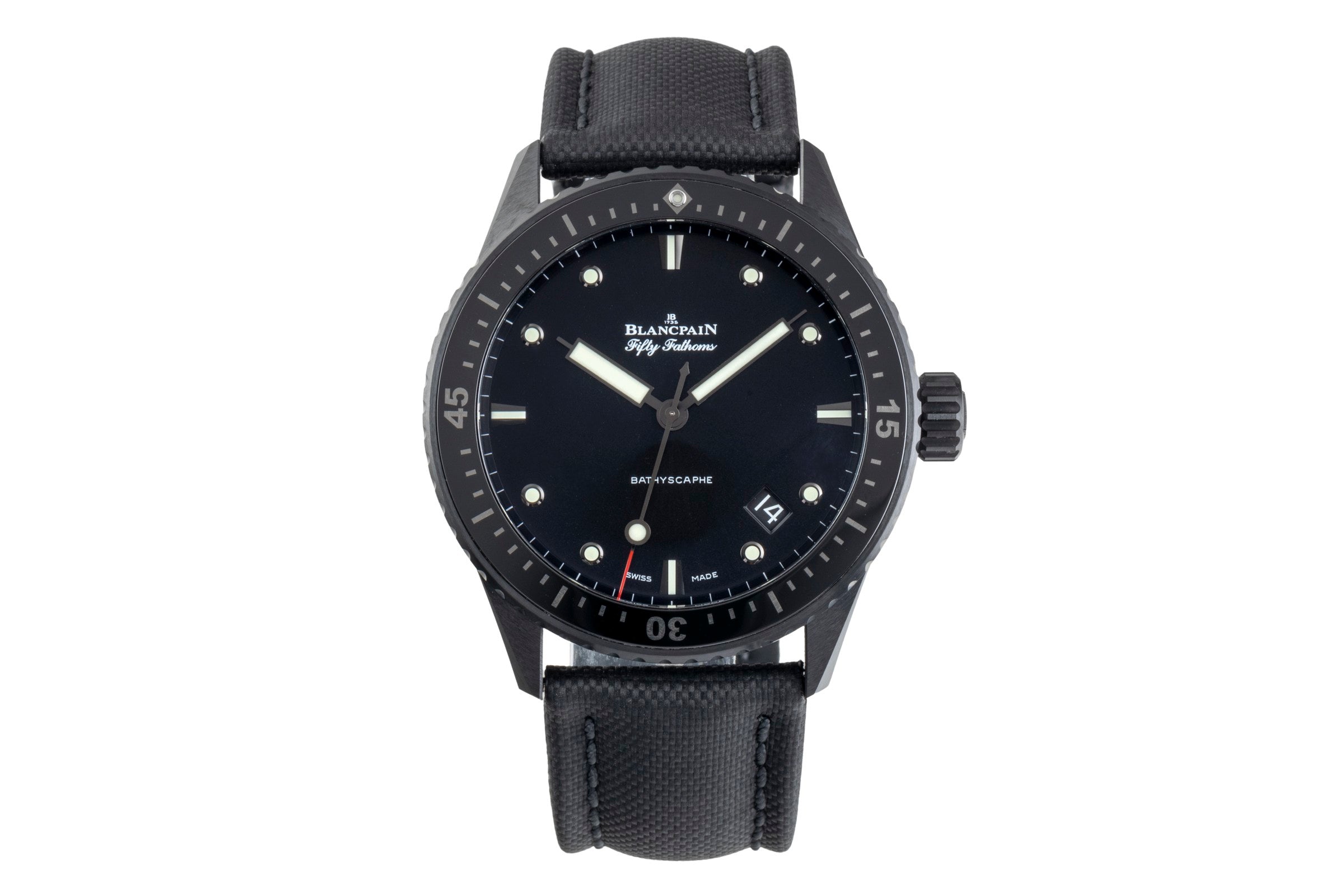 Blancpain Fifty Fathoms ceramic automatic men's watch 5000-0130-B52A LP: 14700EUR  [2501932]