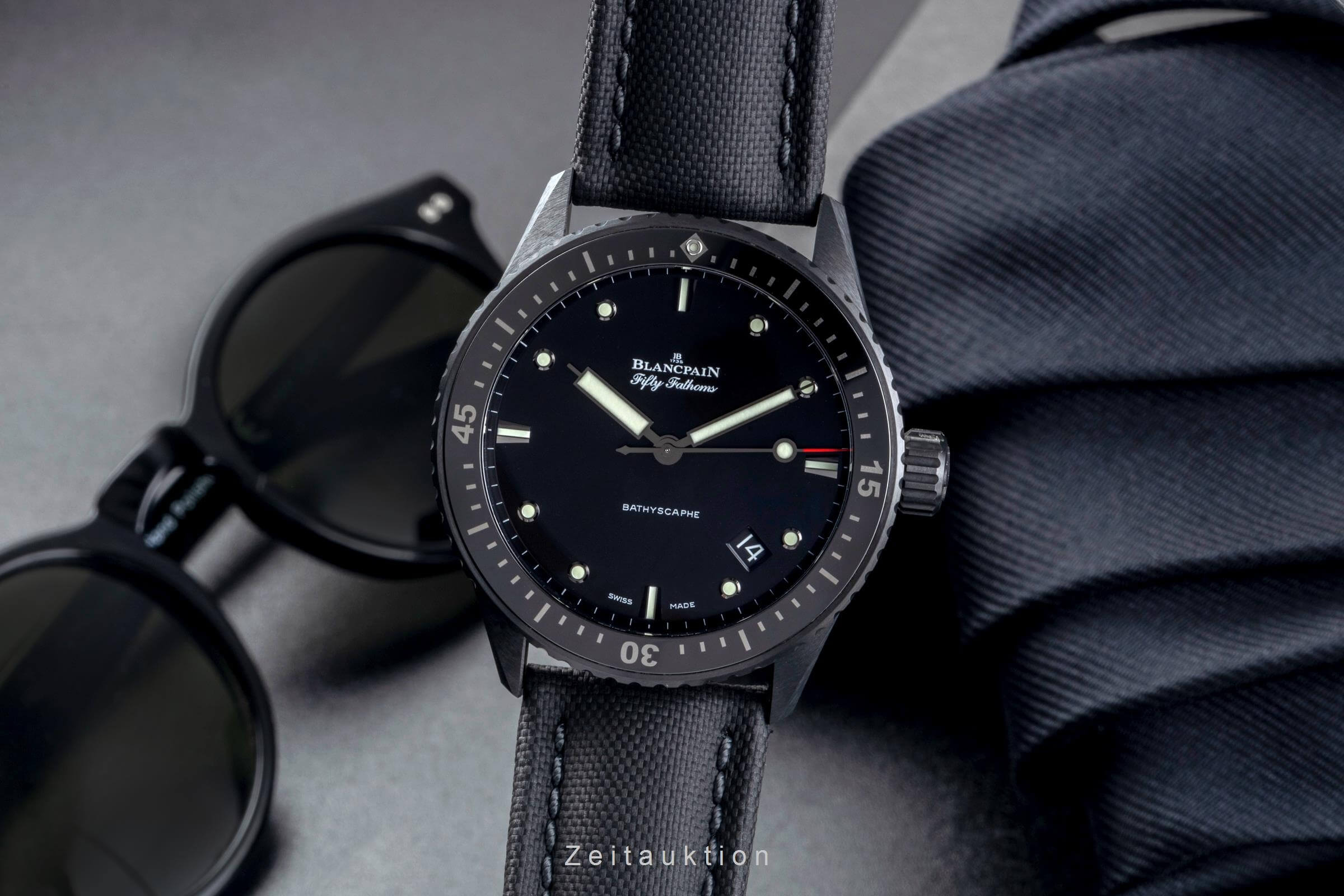 Blancpain Fifty Fathoms Bathyscaphe Keramik Ref. 5000.0130.B52A B&P 2016 [2501932]