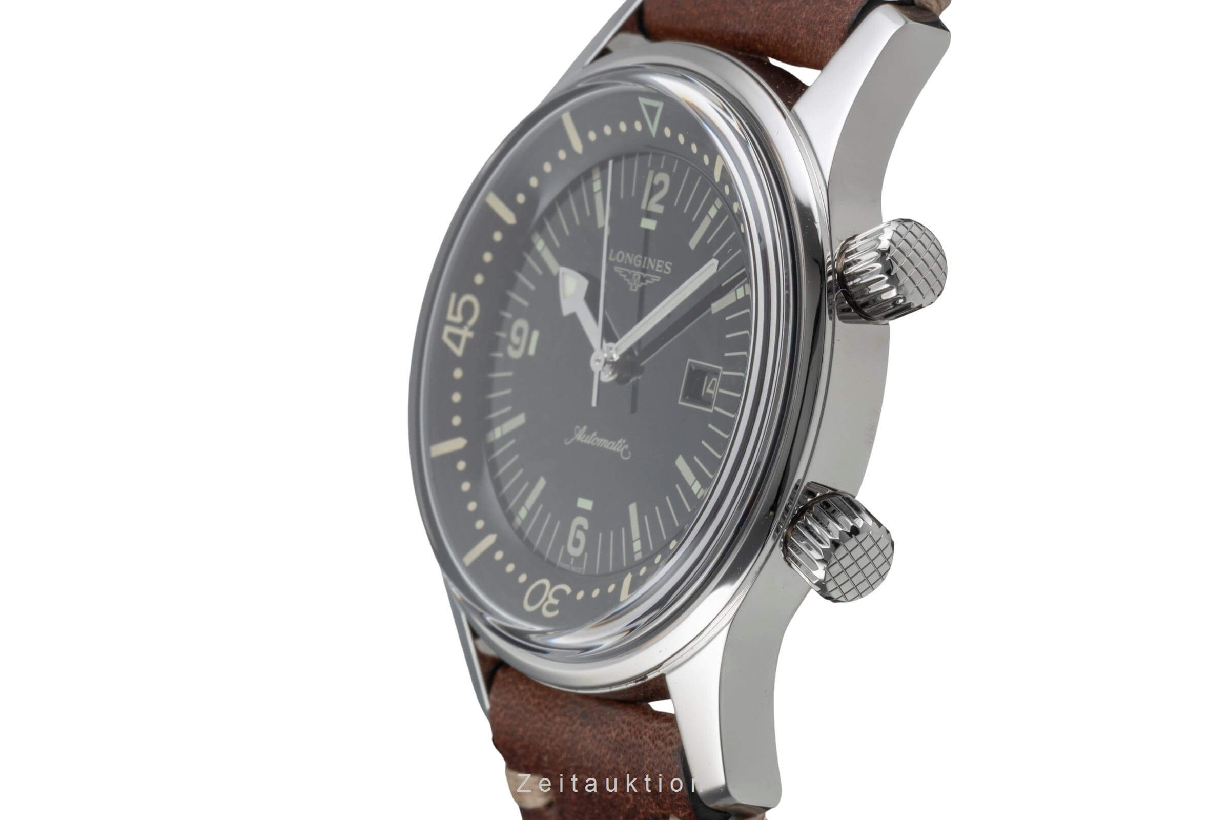 Longines Legend Diver Stahl Automatik Herrenuhr Ref. L3.374.4.50.0 B&P NP 2550 € [2501934]