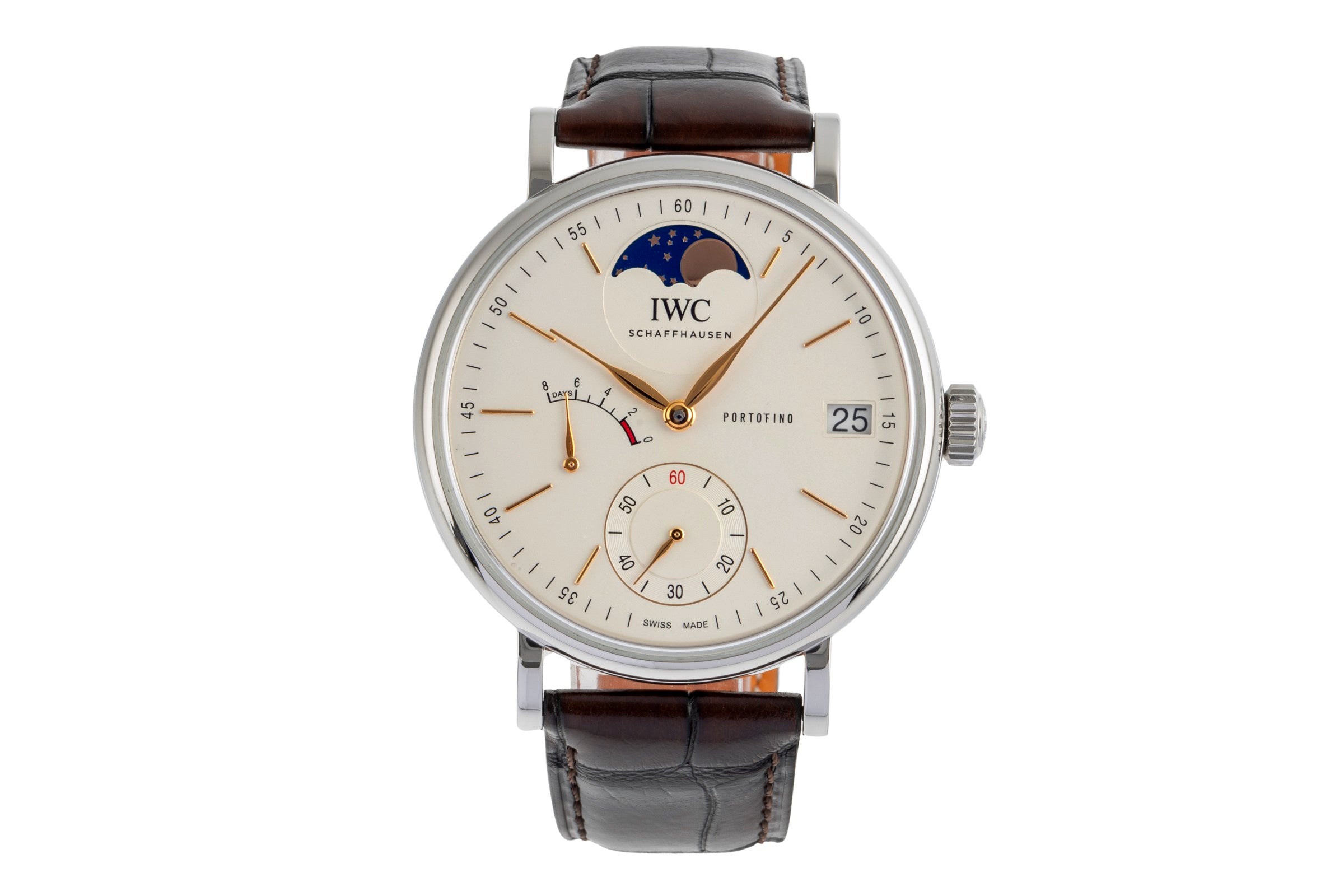 IWC Portugieser acciaio carica manuale orologio da uomo IW516401 LP: 14500EUR  [2501936]