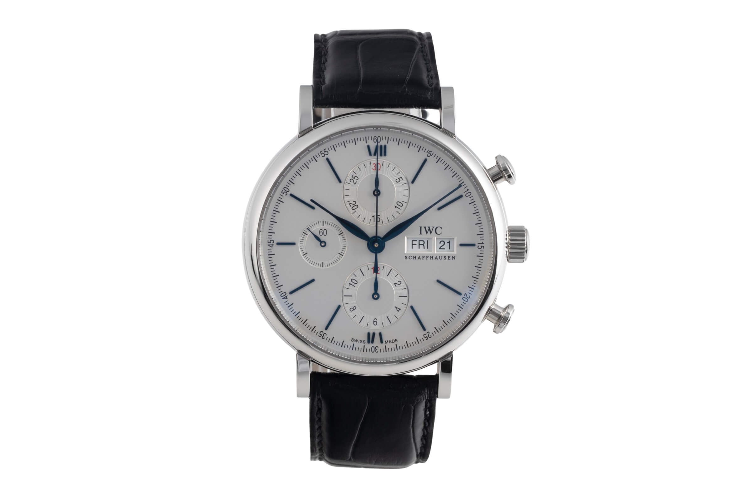 IWC Portofino cronografo acciaio automatismo orologio da uomo IW391037 LP: 7100EUR  [2501937]