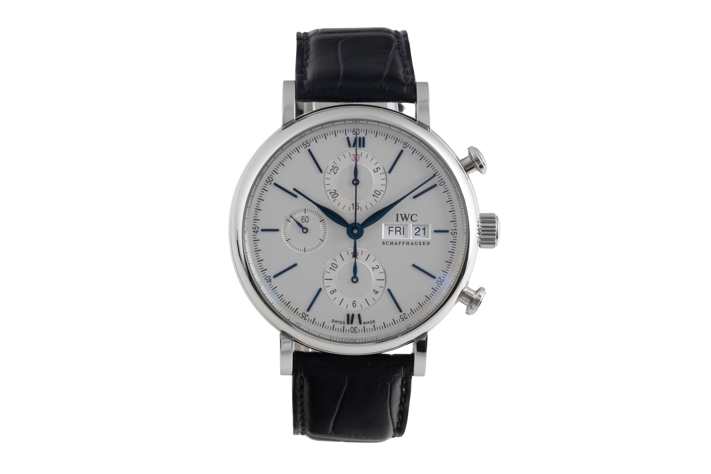 IWC Portofino chronograph steel automatic Kal. C.79320 Ref