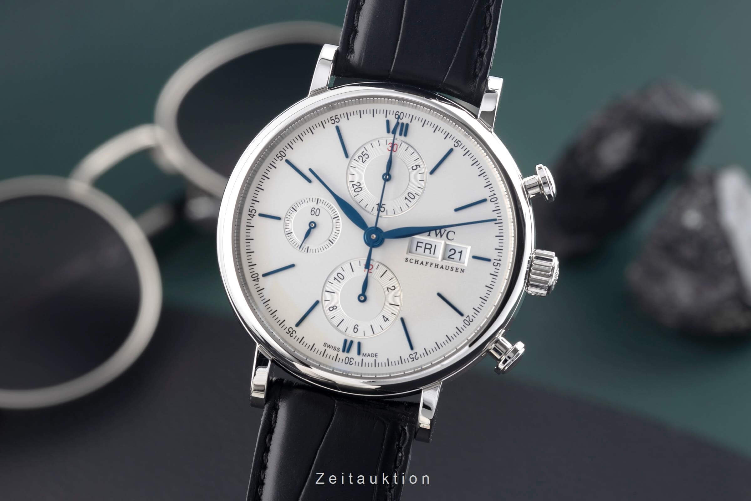 IWC Portofino cronografo acciaio automatismo orologio da uomo IW391037 LP: 7100EUR  [2501937]