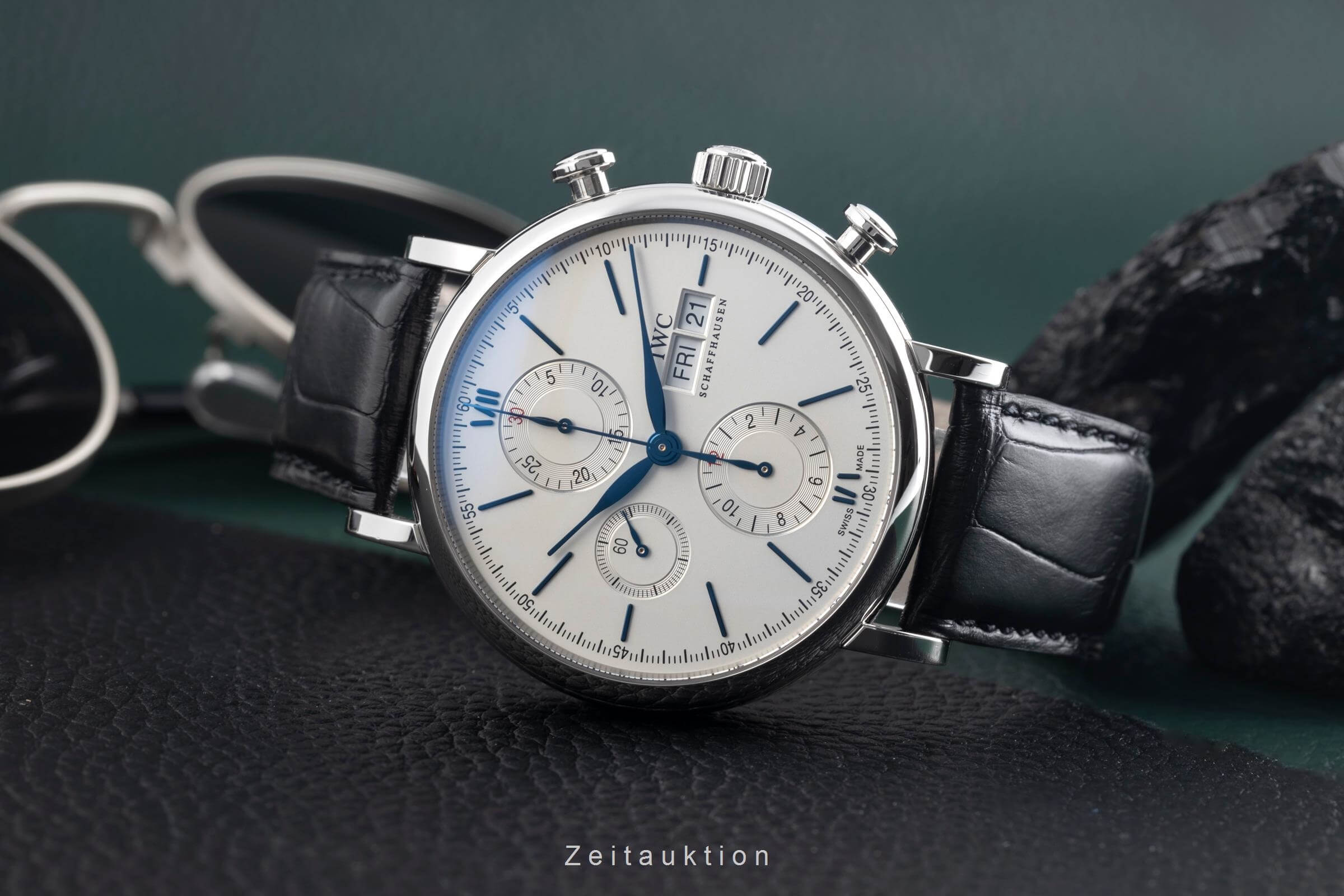 IWC Portofino chronograph steel automatic Kal. C.79320 Ref