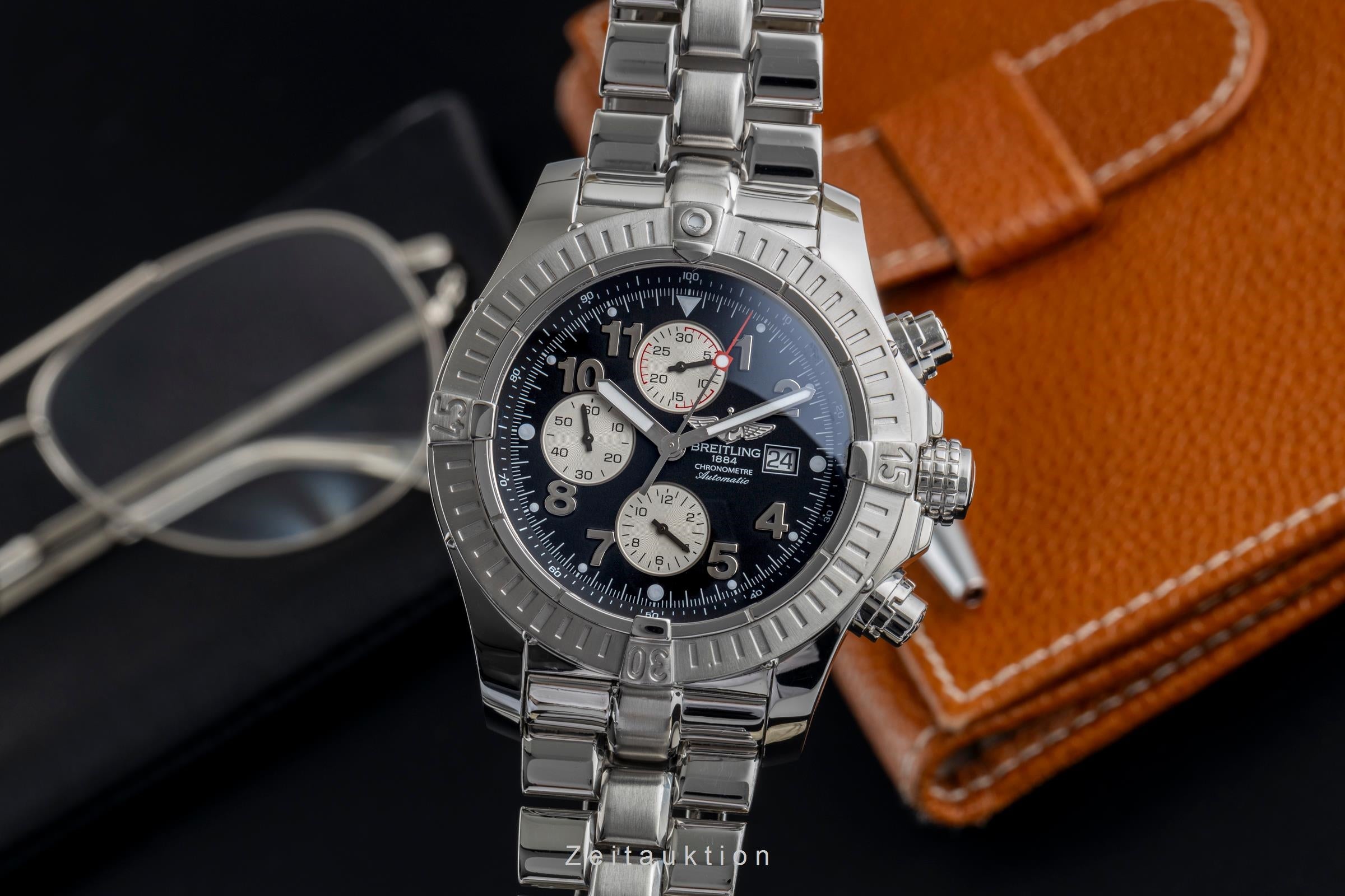 Breitling Super Avenger cronógrafo acero automático reloj para caballeros A13370  [2501940]