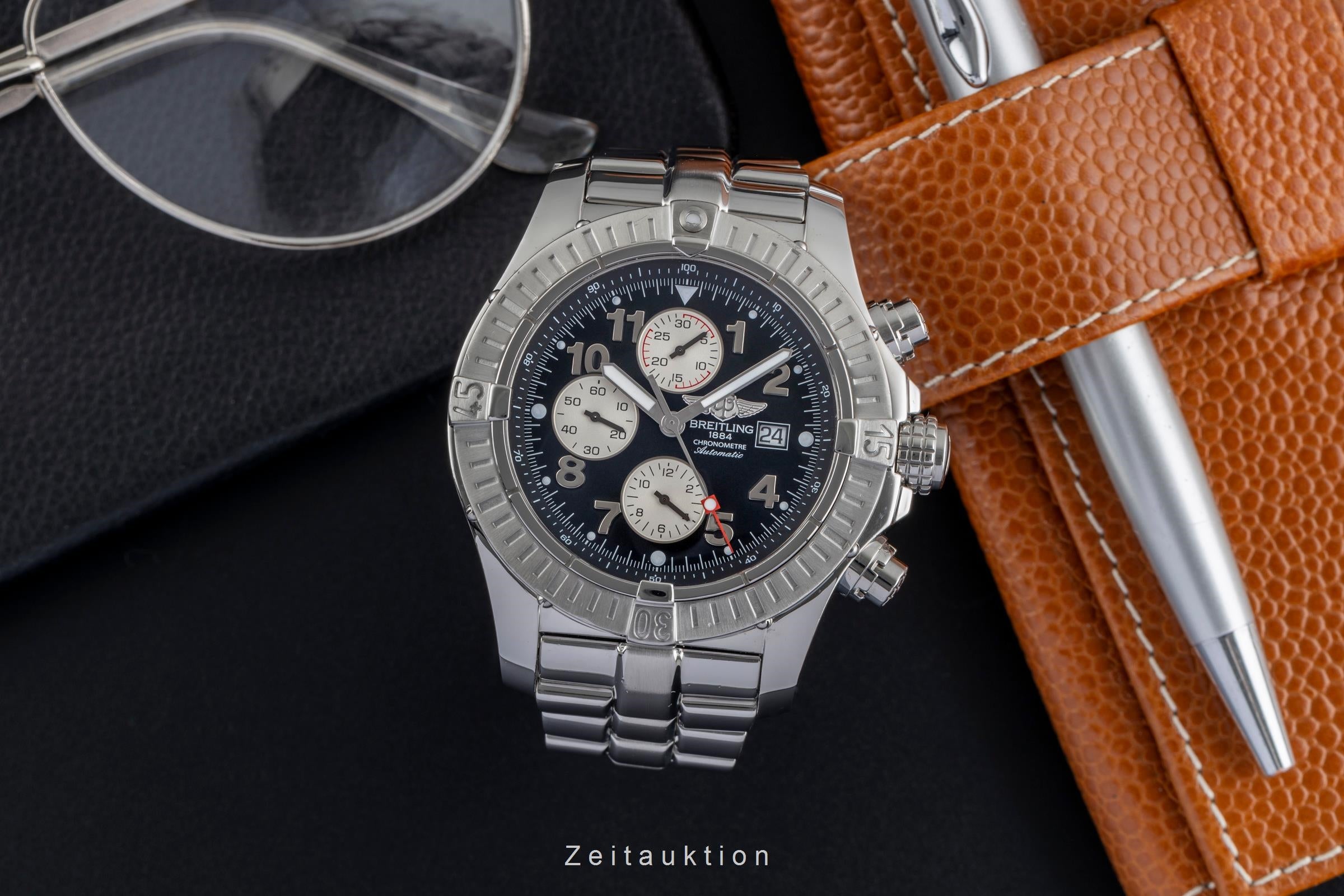 Breitling Super Avenger cronógrafo acero automático reloj para caballeros A13370  [2501940]