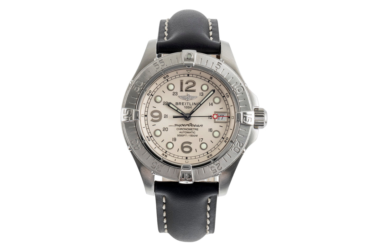 Breitling Superocean steel automatic men's watch A17360 LP: 5300EUR  [2501941]