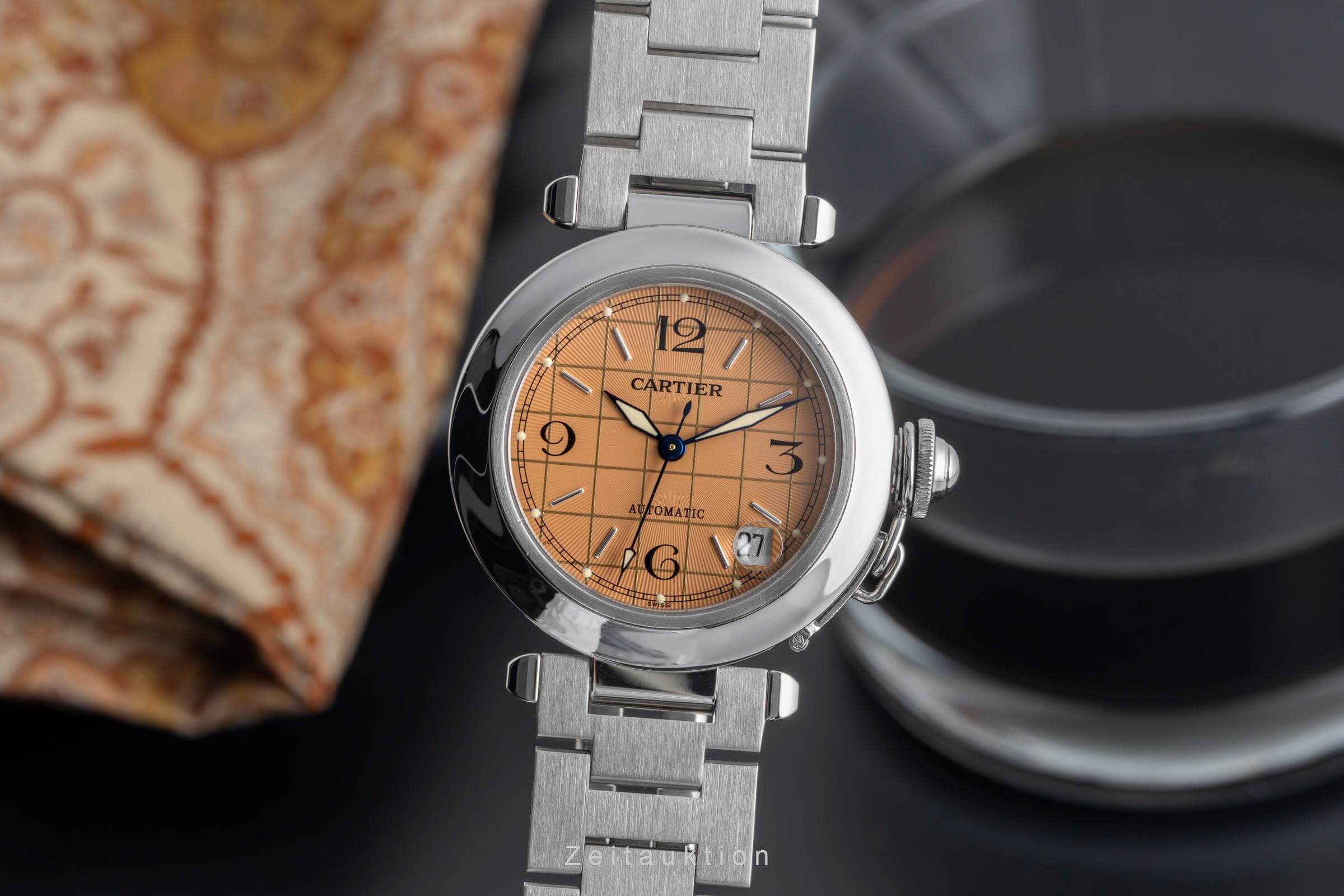 Cartier Pasha acier automatique montre pour hommes W31024M7  [2501947]