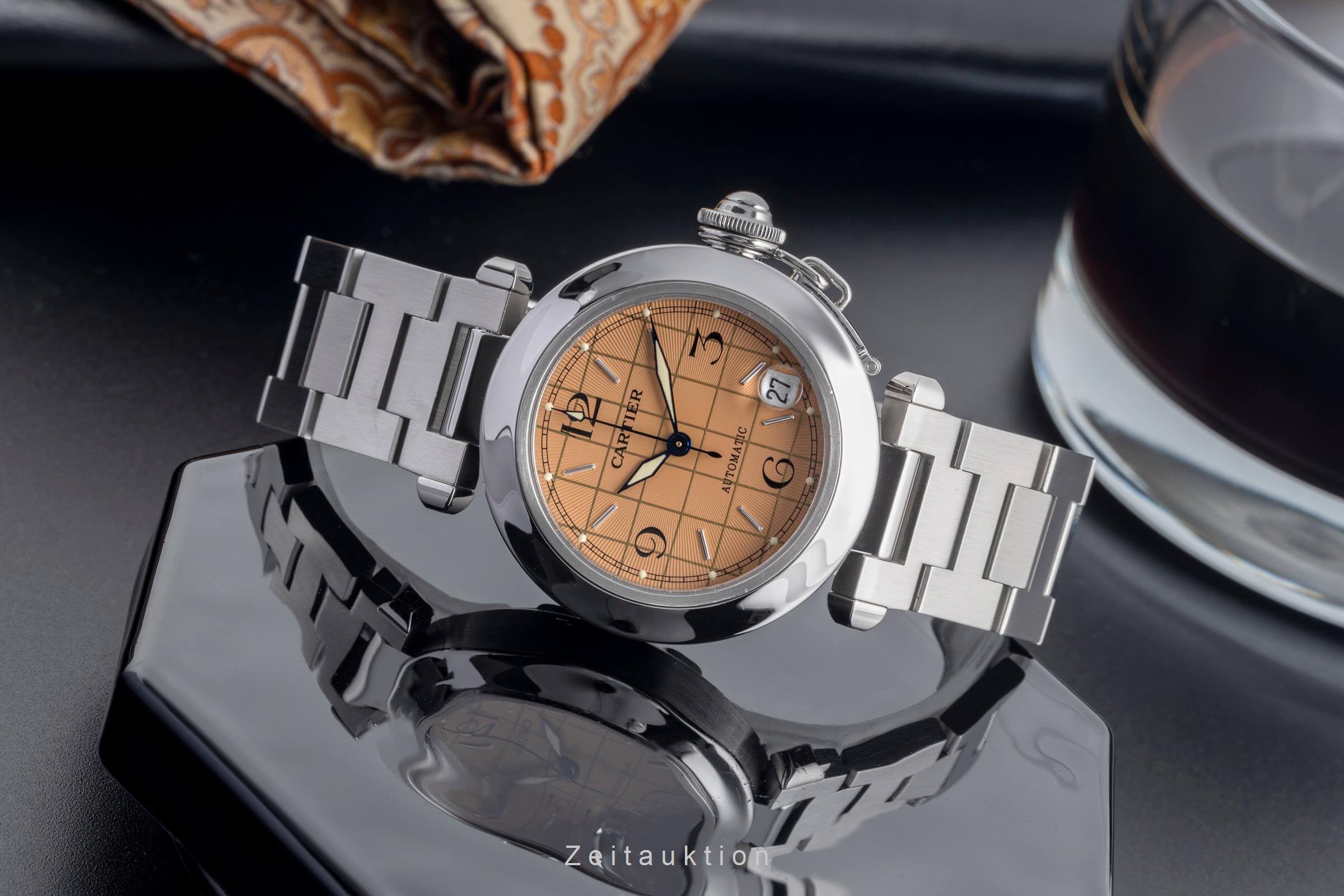 Cartier Pasha acier automatique montre pour hommes W31024M7  [2501947]