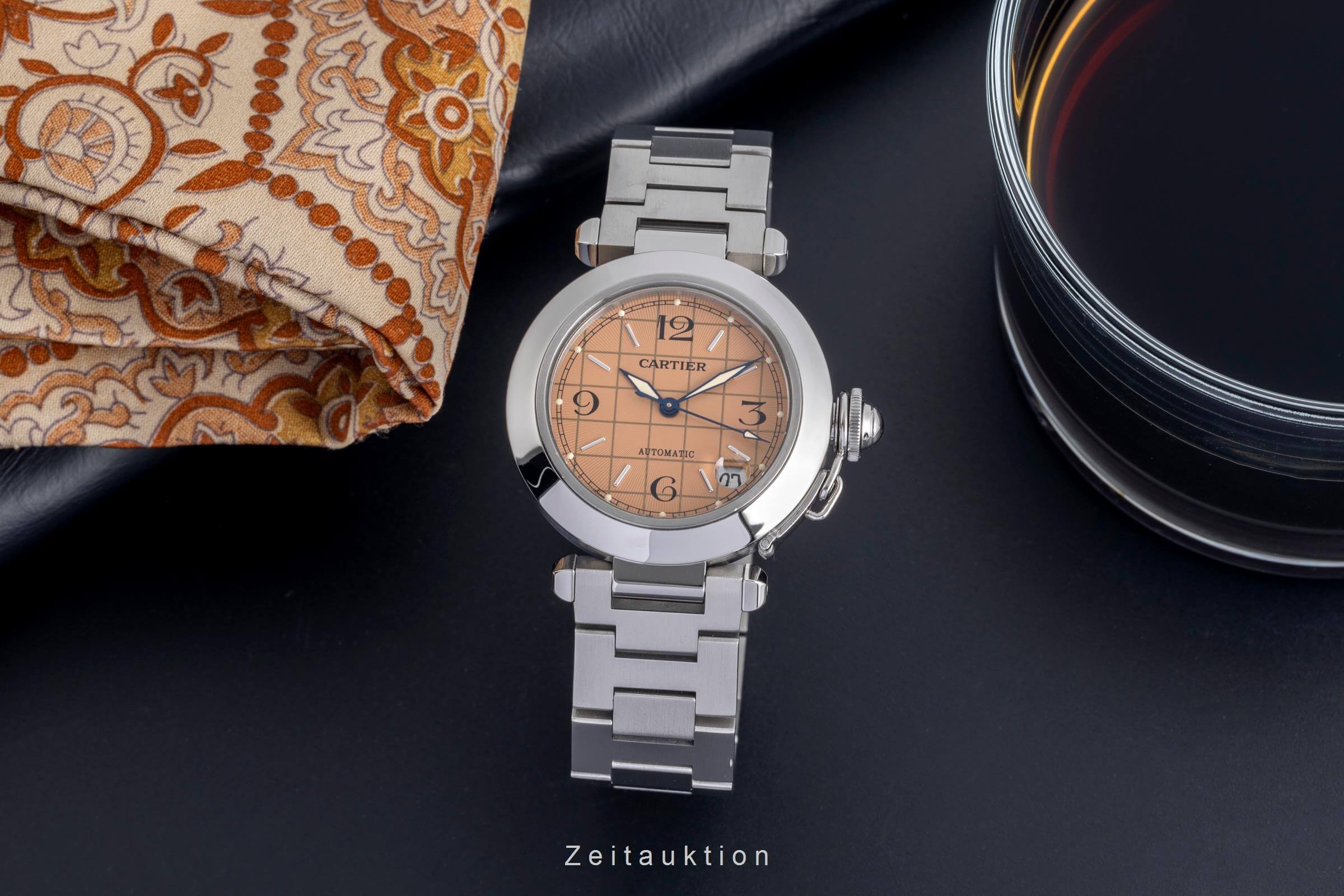 Cartier Pasha acier automatique montre pour hommes W31024M7  [2501947]