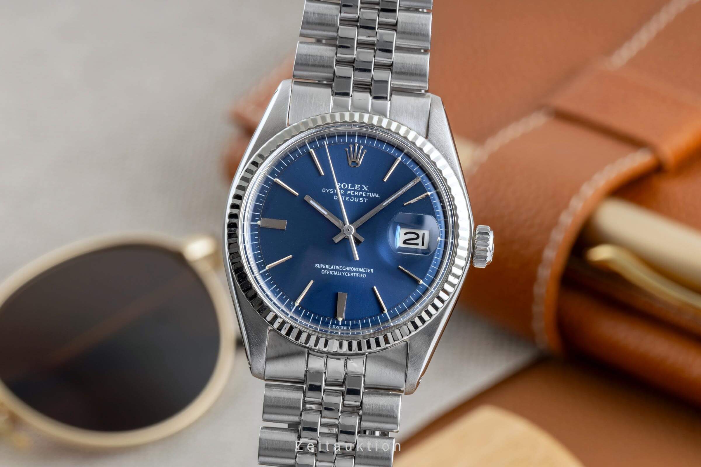 Rolex Datejust steel white gold automatic 1570 1601