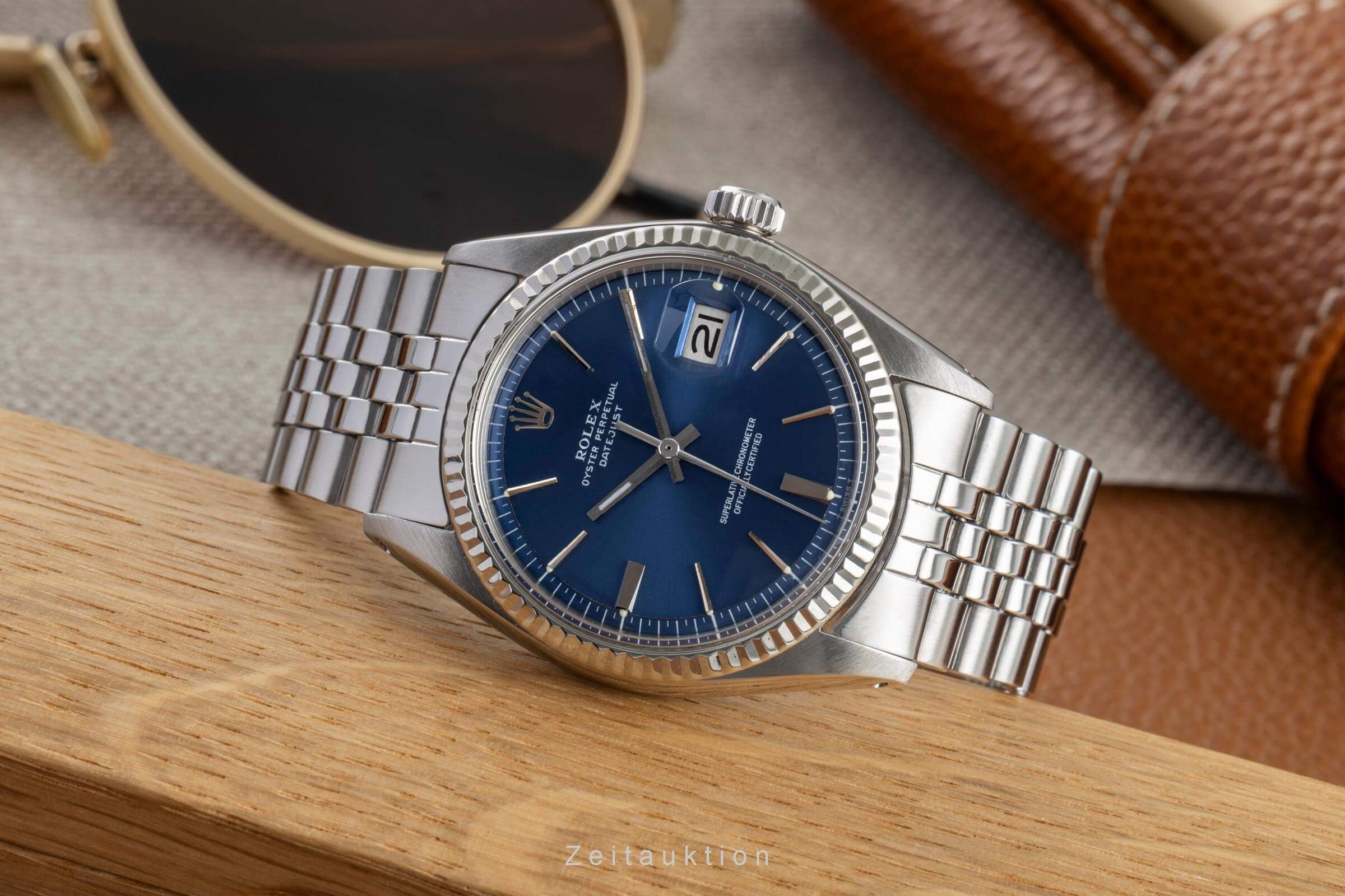 Rolex Datejust acciaio / oro bianco automatismo orologio da uomo 1601  [2501955]