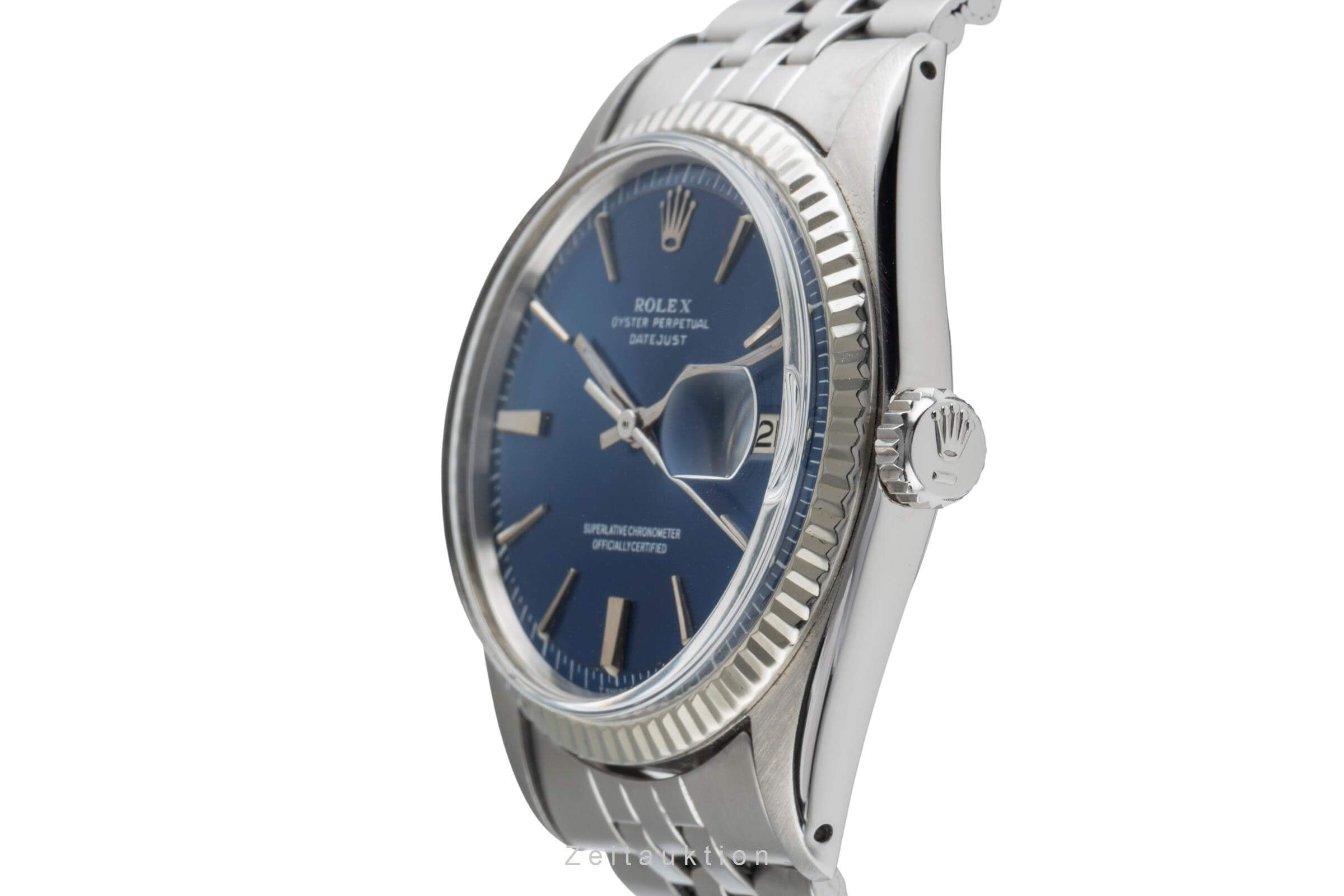 Rolex Datejust acciaio / oro bianco automatismo orologio da uomo 1601  [2501955]