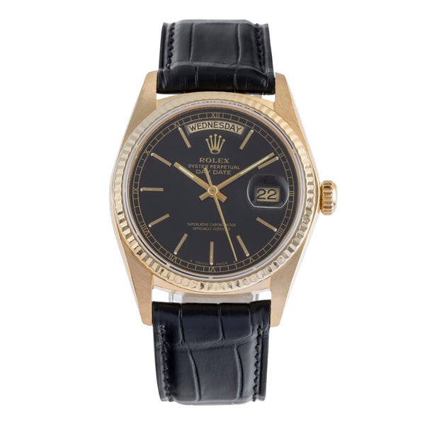 Rolex Day-Date or 18 ct automatique montre pour hommes 18038 Vintage  [2501960]