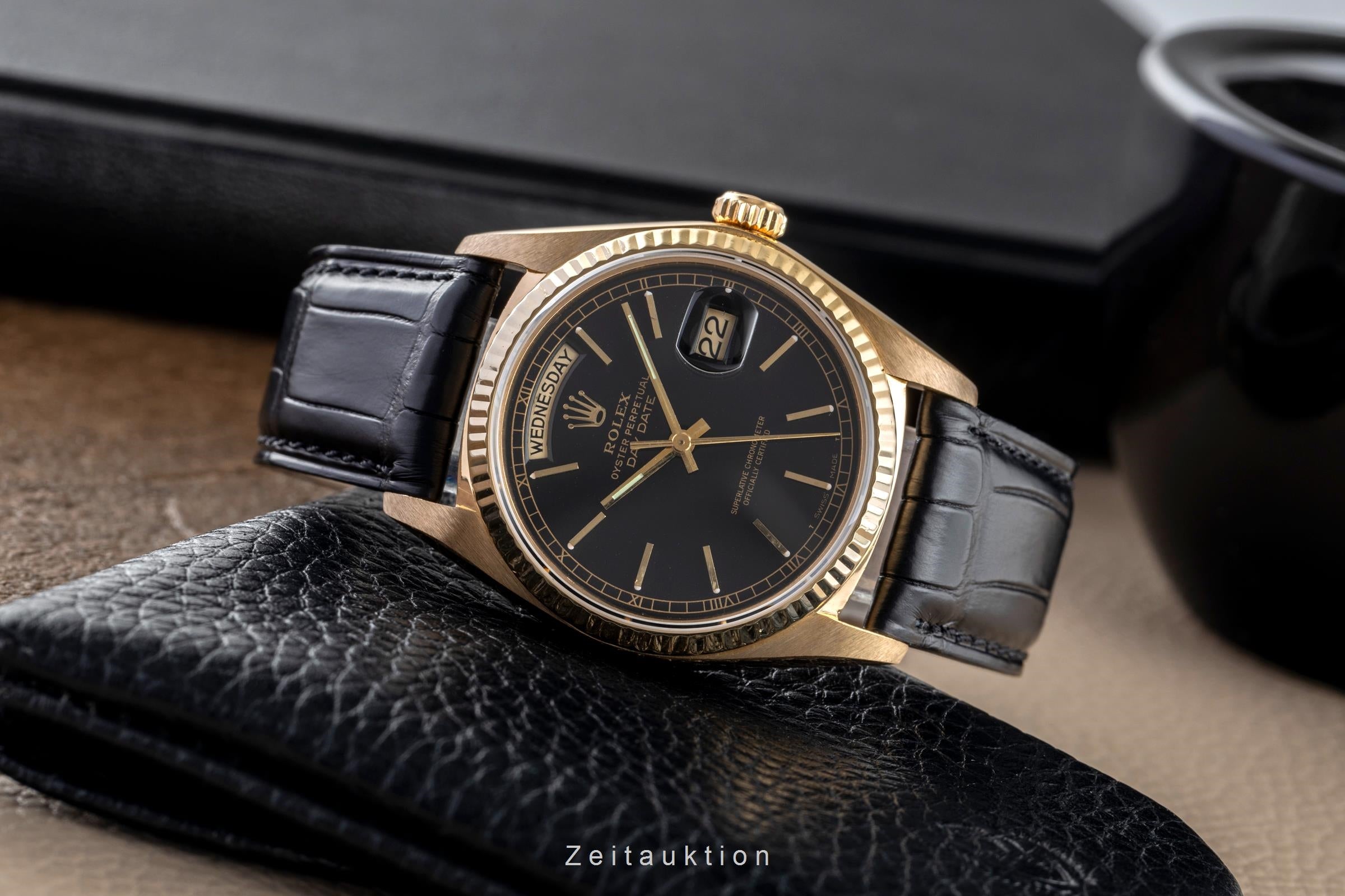 Rolex Day-Date or 18 ct automatique montre pour hommes 18038 Vintage  [2501960]