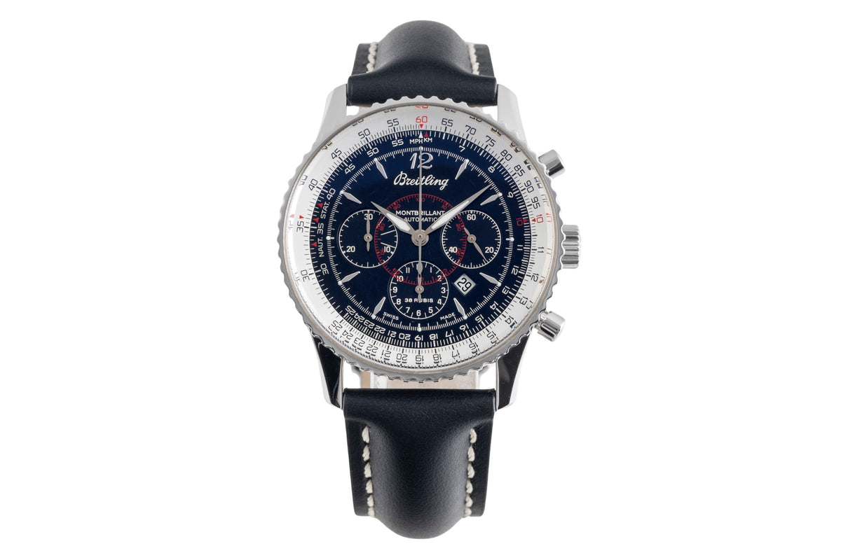 Breitling Montbrillant chronograph steel automatic men's watch A41330  [2501961]