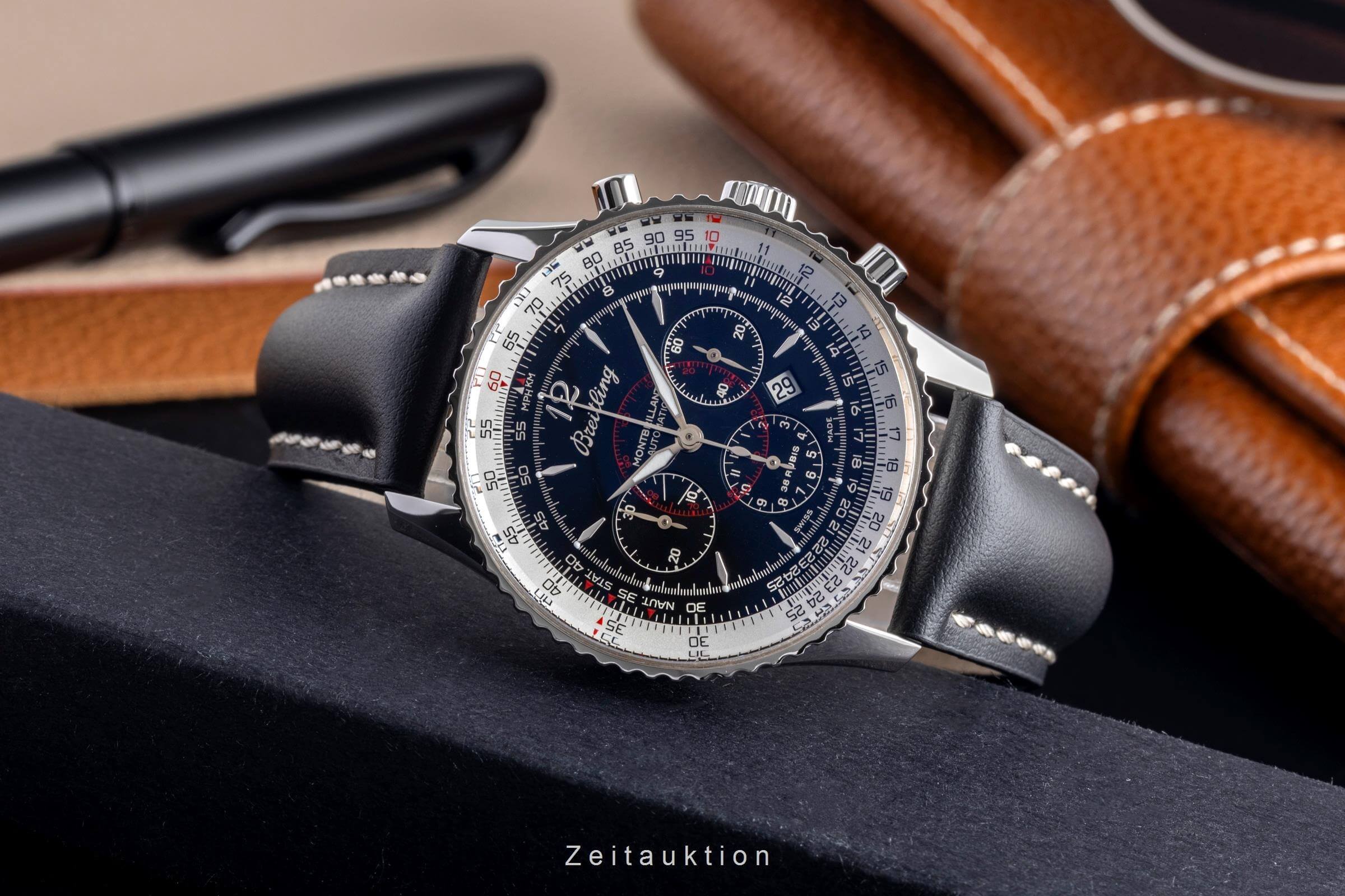 Breitling Montbrillant cronografo acciaio automatismo orologio da uomo A41330  [2501961]