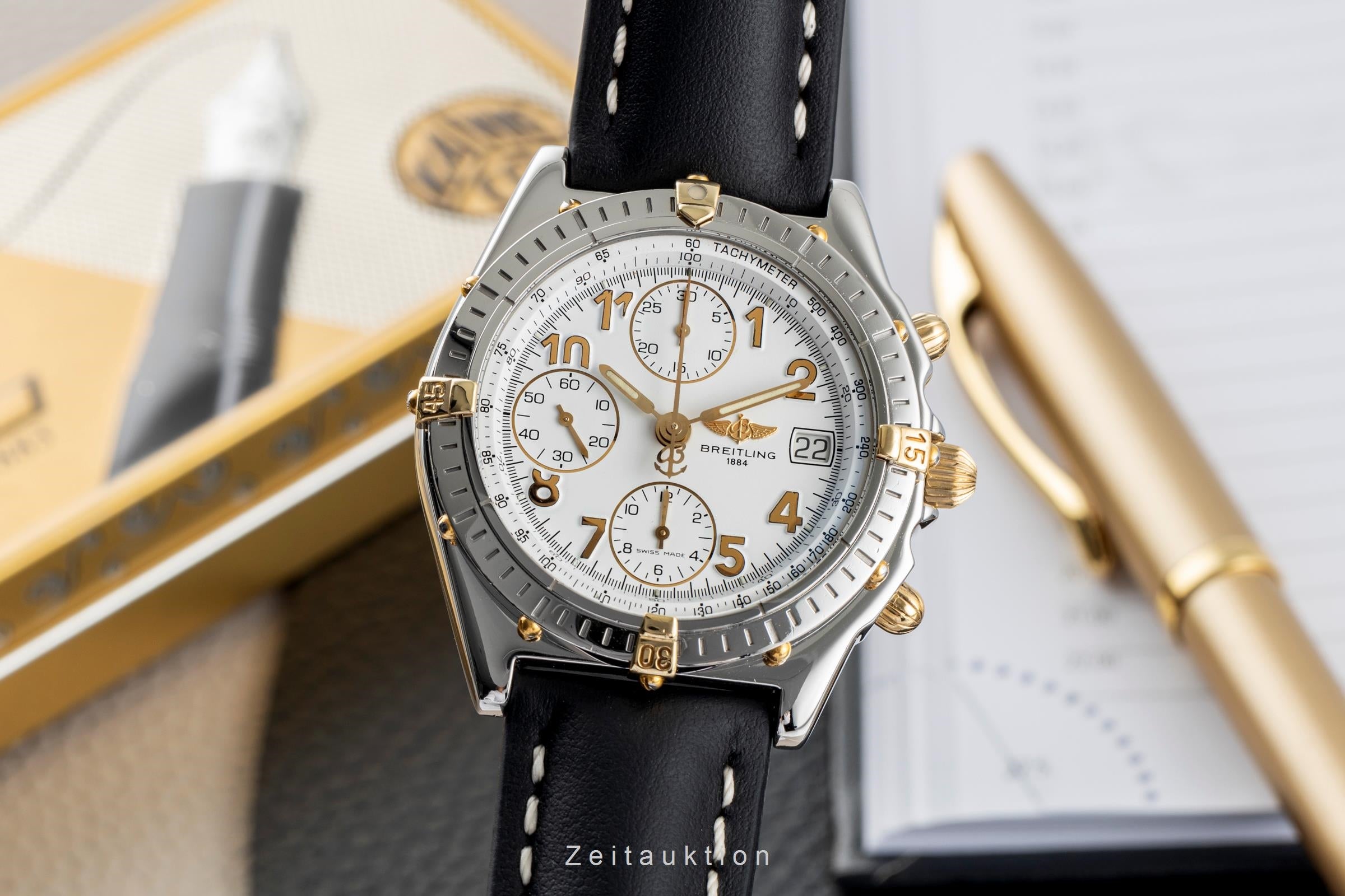 Breitling Chronomat chronographe acier / or  automatique montre pour hommes B13050.1  [2501963]