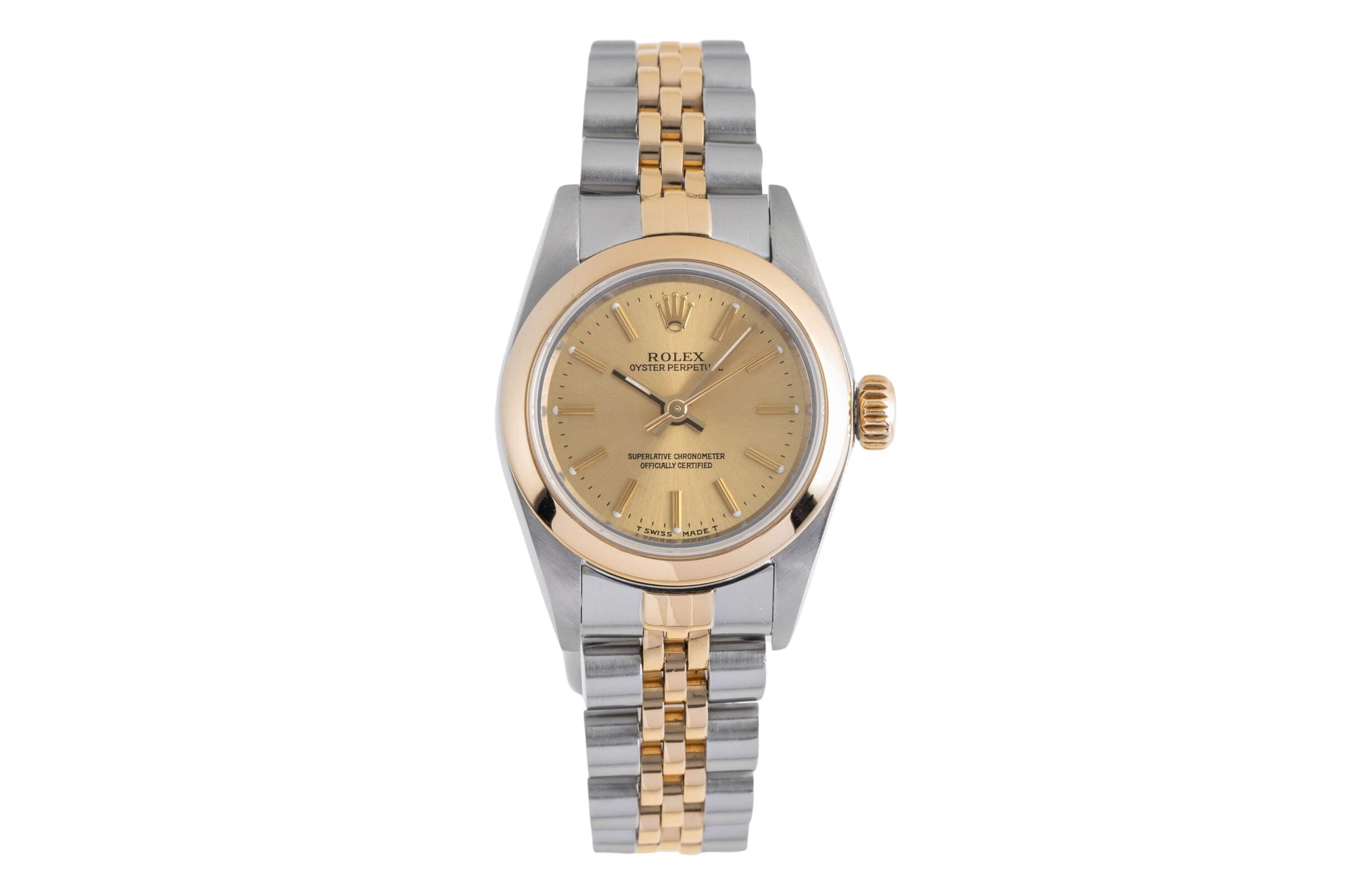 Rolex Oyster Perpetual steel / gold automatic women's watch 67183  [2501977]
