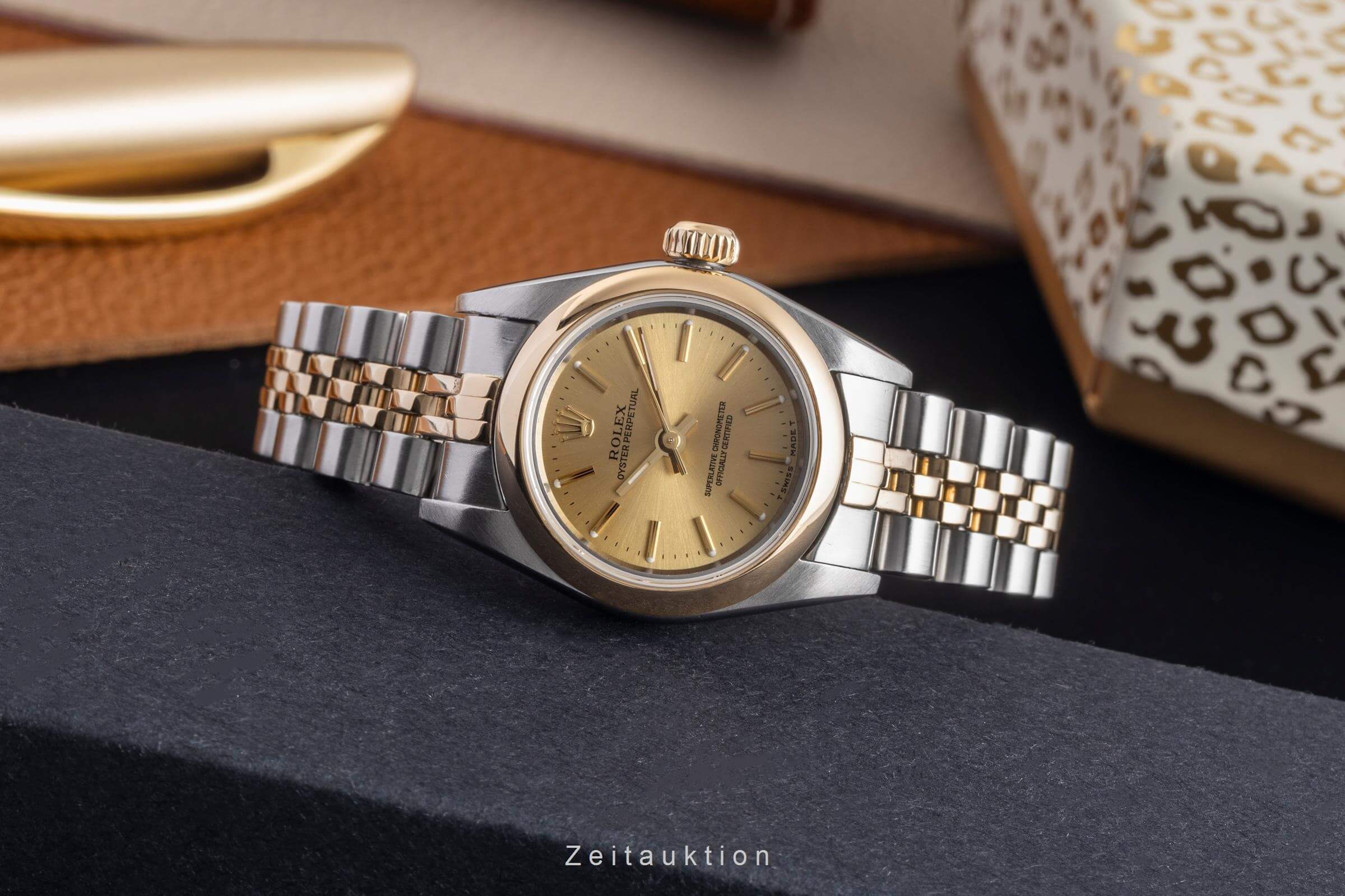 Rolex Oyster Perpetual steel / gold automatic women's watch 67183  [2501977]