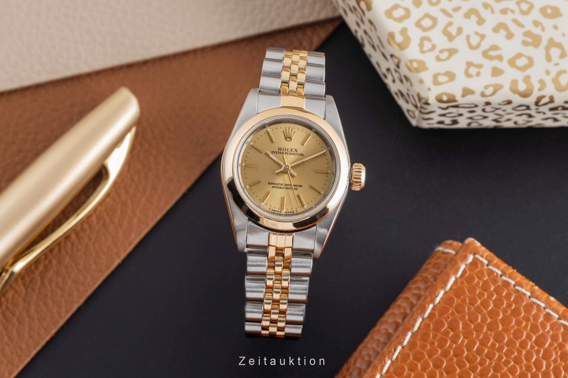 Rolex Oyster Perpetual steel / gold automatic women's watch 67183  [2501977]