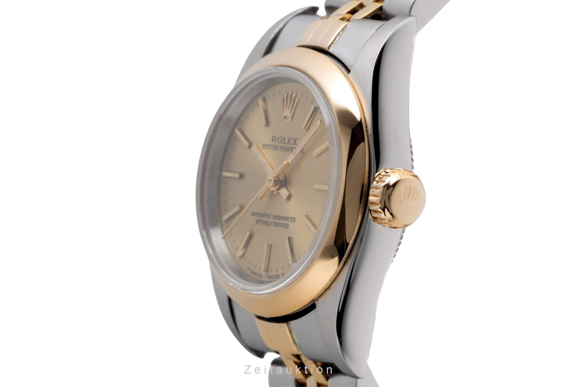 Rolex Oyster Perpetual steel / gold automatic women's watch 67183  [2501977]