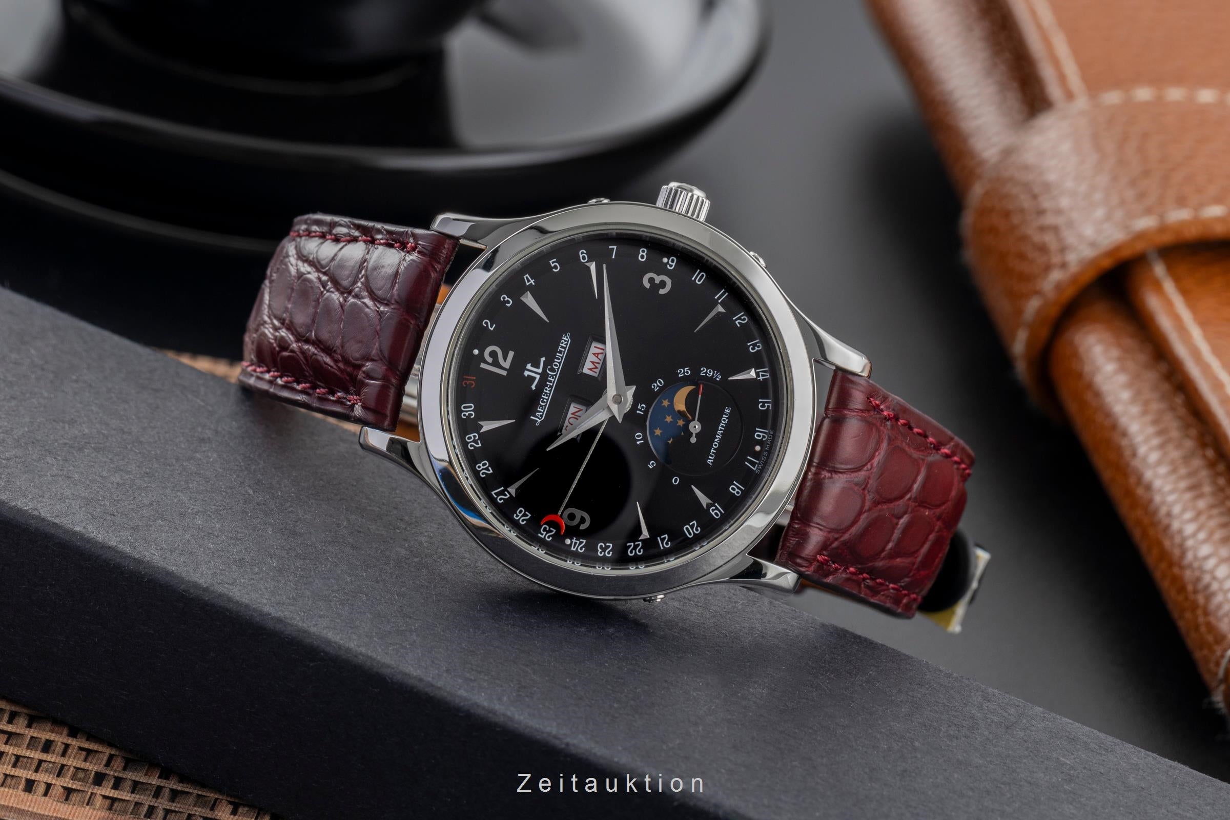 Jaeger LeCoultre Master Calendar acero automático reloj para caballeros Q143847D  , 140.8.98.S  [2501978]