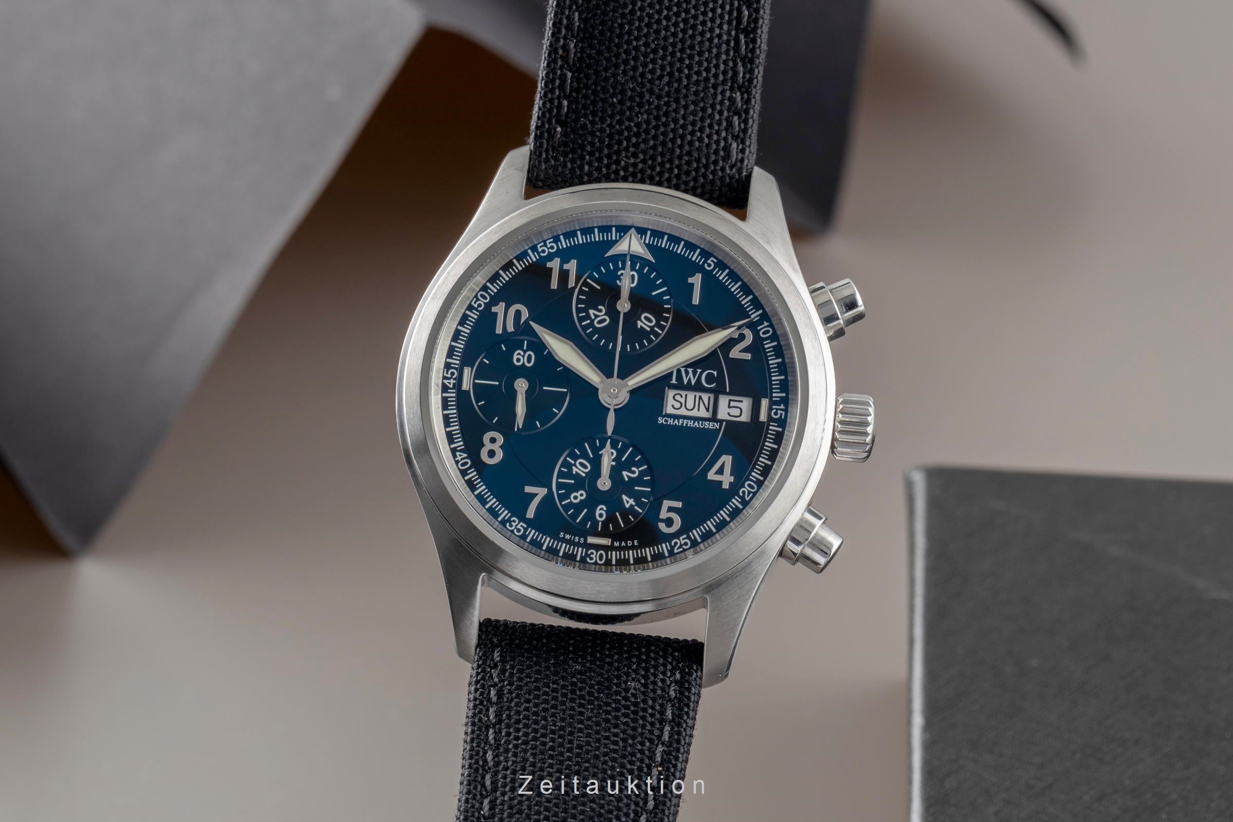 IWC Fliegerchronograph cronografo acciaio automatismo orologio da uomo IW370618  [2501985]
