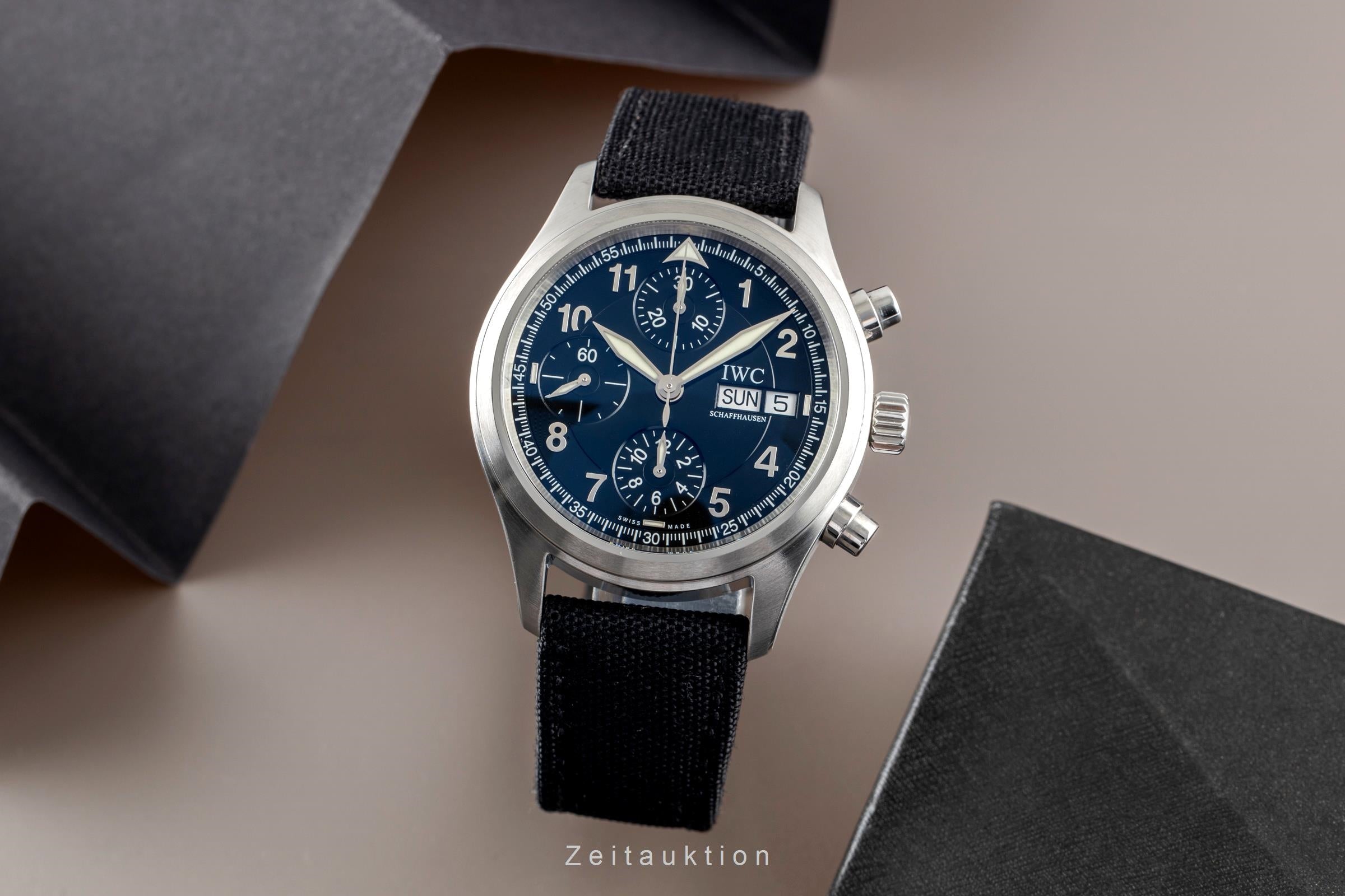 IWC Fliegerchronograph cronografo acciaio automatismo orologio da uomo IW370618  [2501985]
