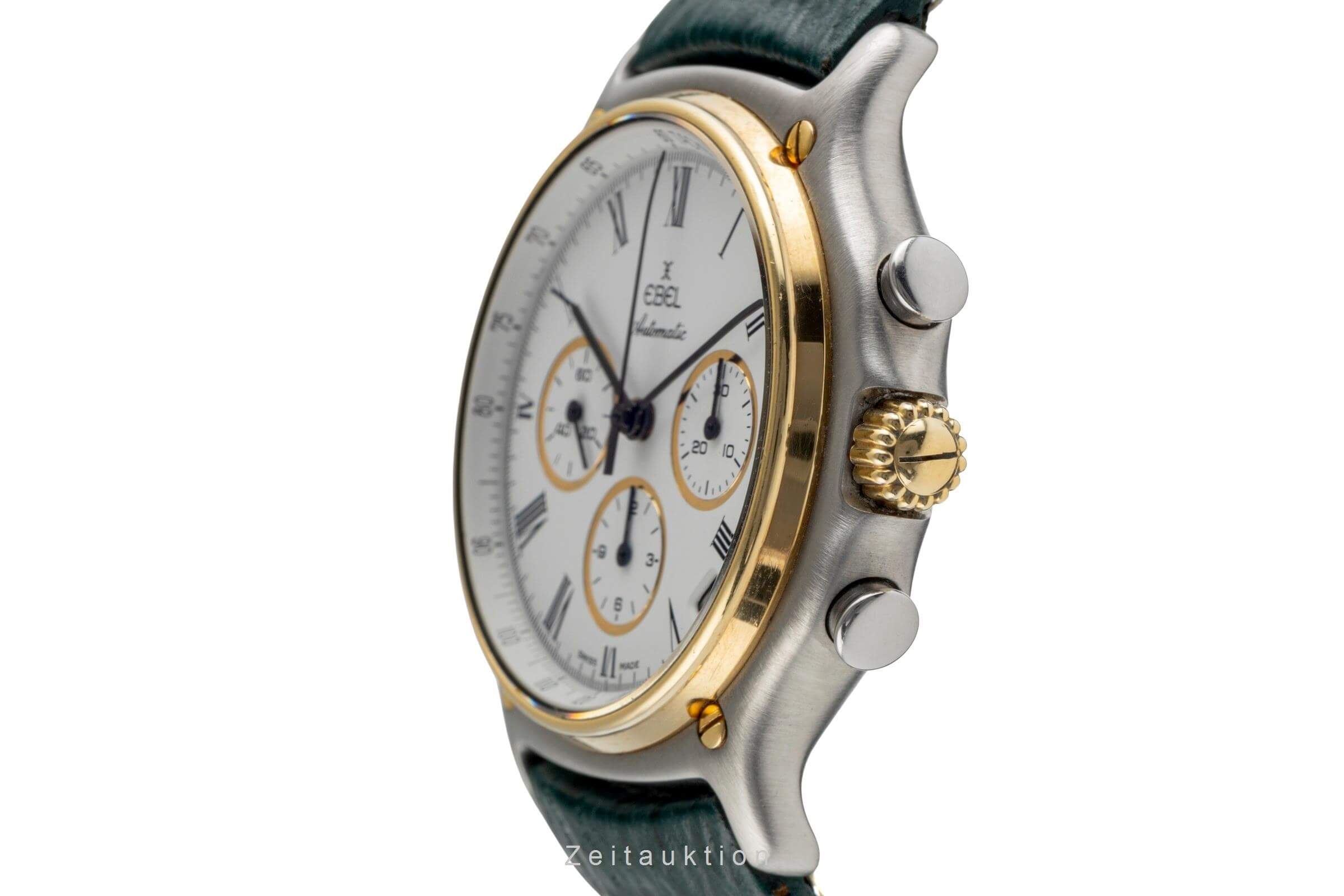 Ebel 1911 chronographe acier / or  automatique montre pour hommes 1134801  [2501988]