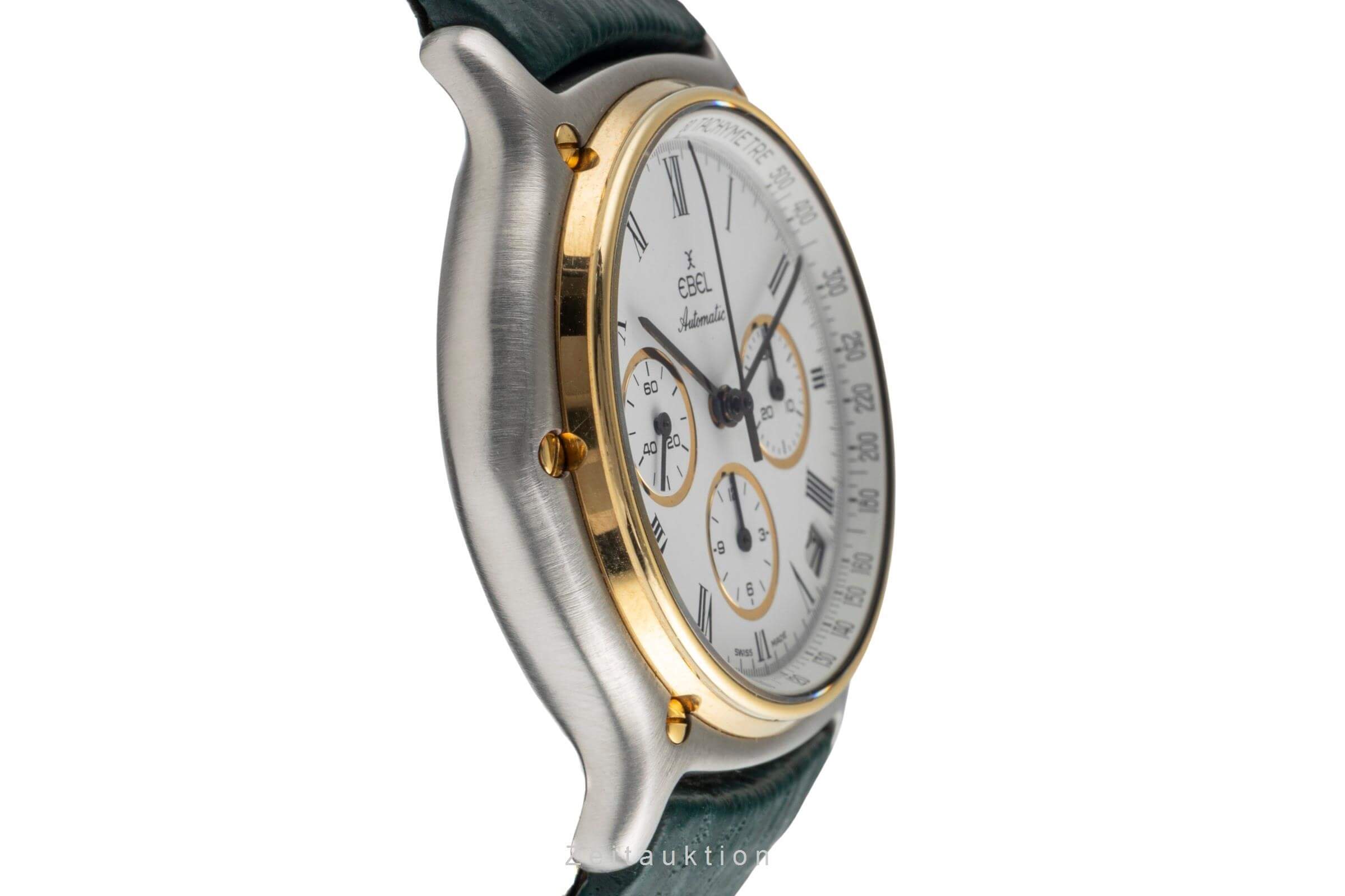 Ebel 1911 chronographe acier / or  automatique montre pour hommes 1134801  [2501988]