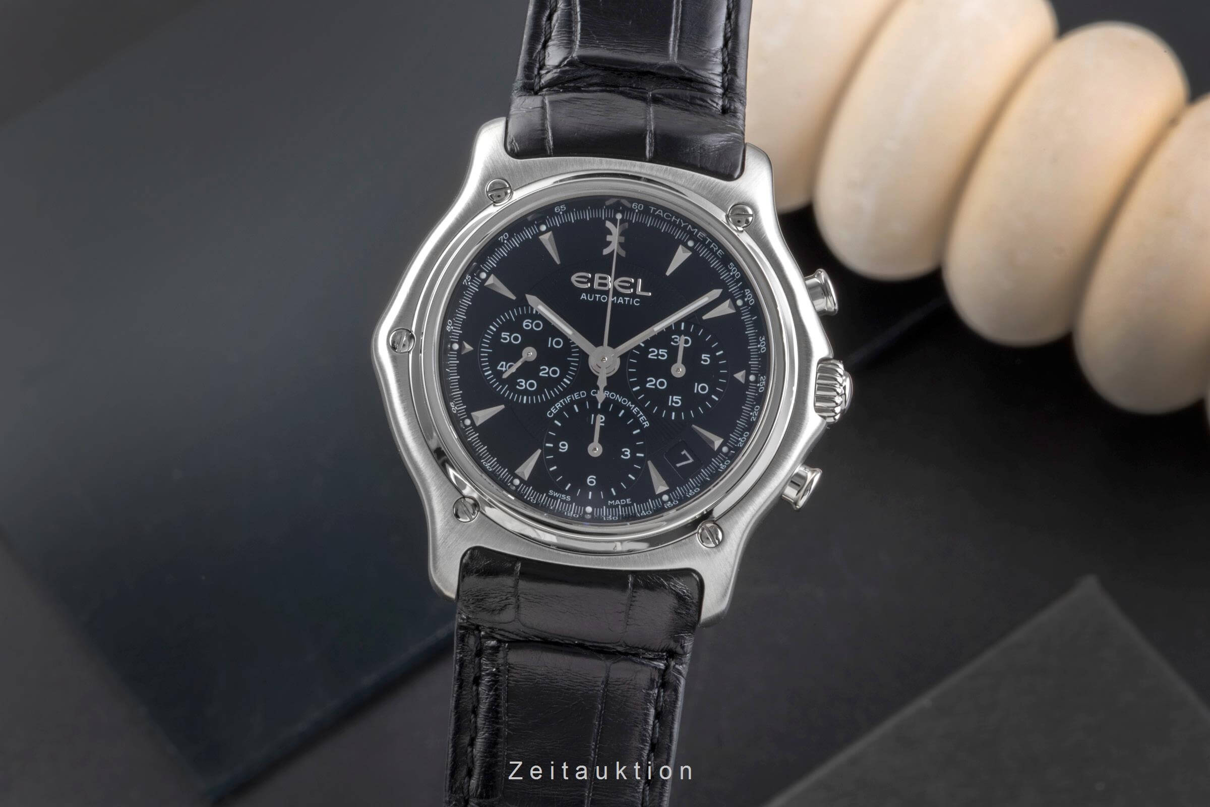 Ebel 1911 cronografo acciaio automatismo orologio da uomo 9137L40  [2501989]