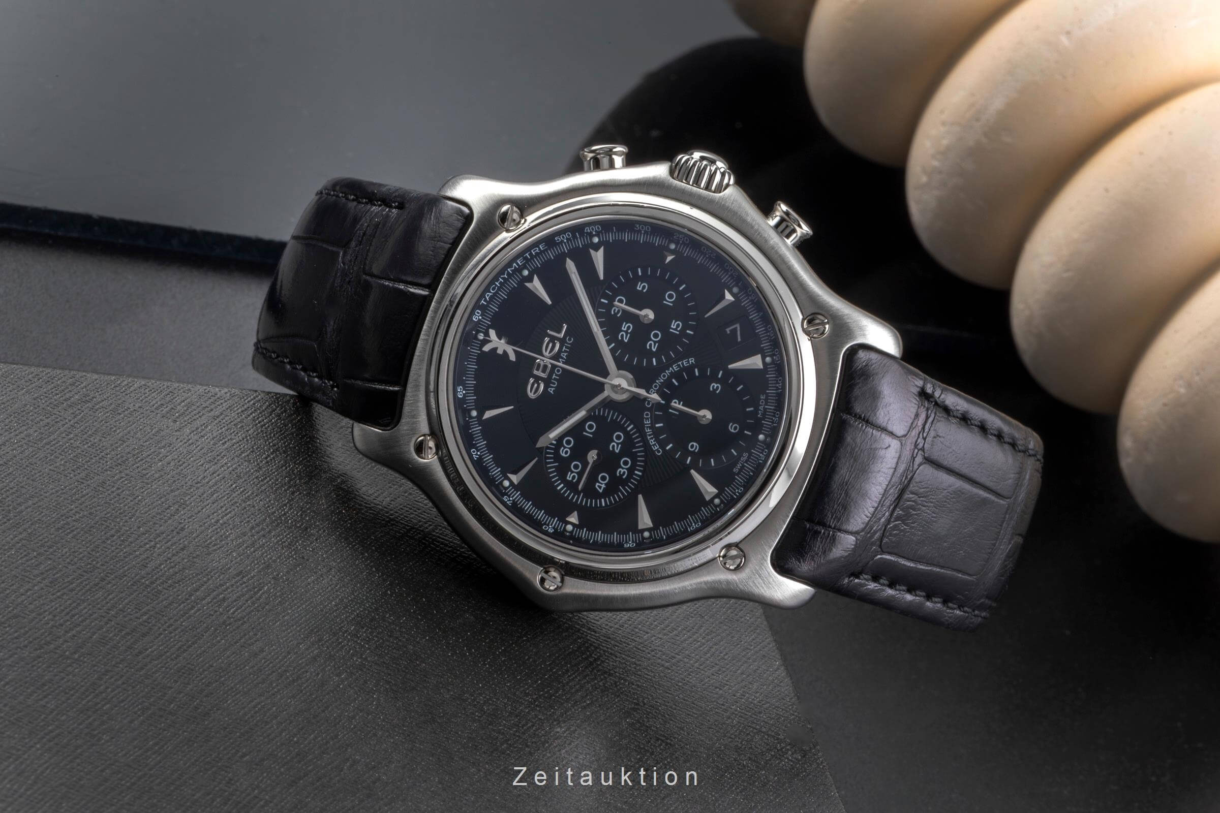 Ebel 1911 cronografo acciaio automatismo orologio da uomo 9137L40  [2501989]