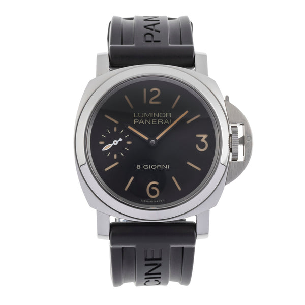 Panerai Luminor Base 8 Days Stahl Handaufzug Herrenuhr Ref. PAM00915 B&P 2020 [2501991]