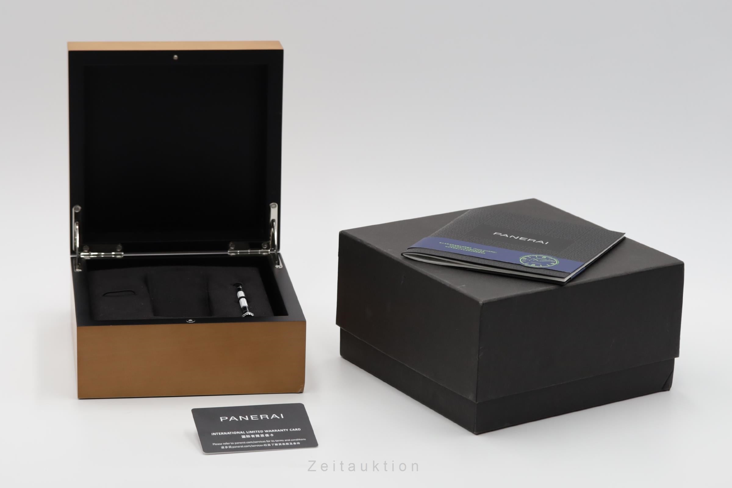 Panerai Luminor Base 8 Days Stahl Handaufzug Herrenuhr Ref. PAM00915 B&P 2020 [2501991]